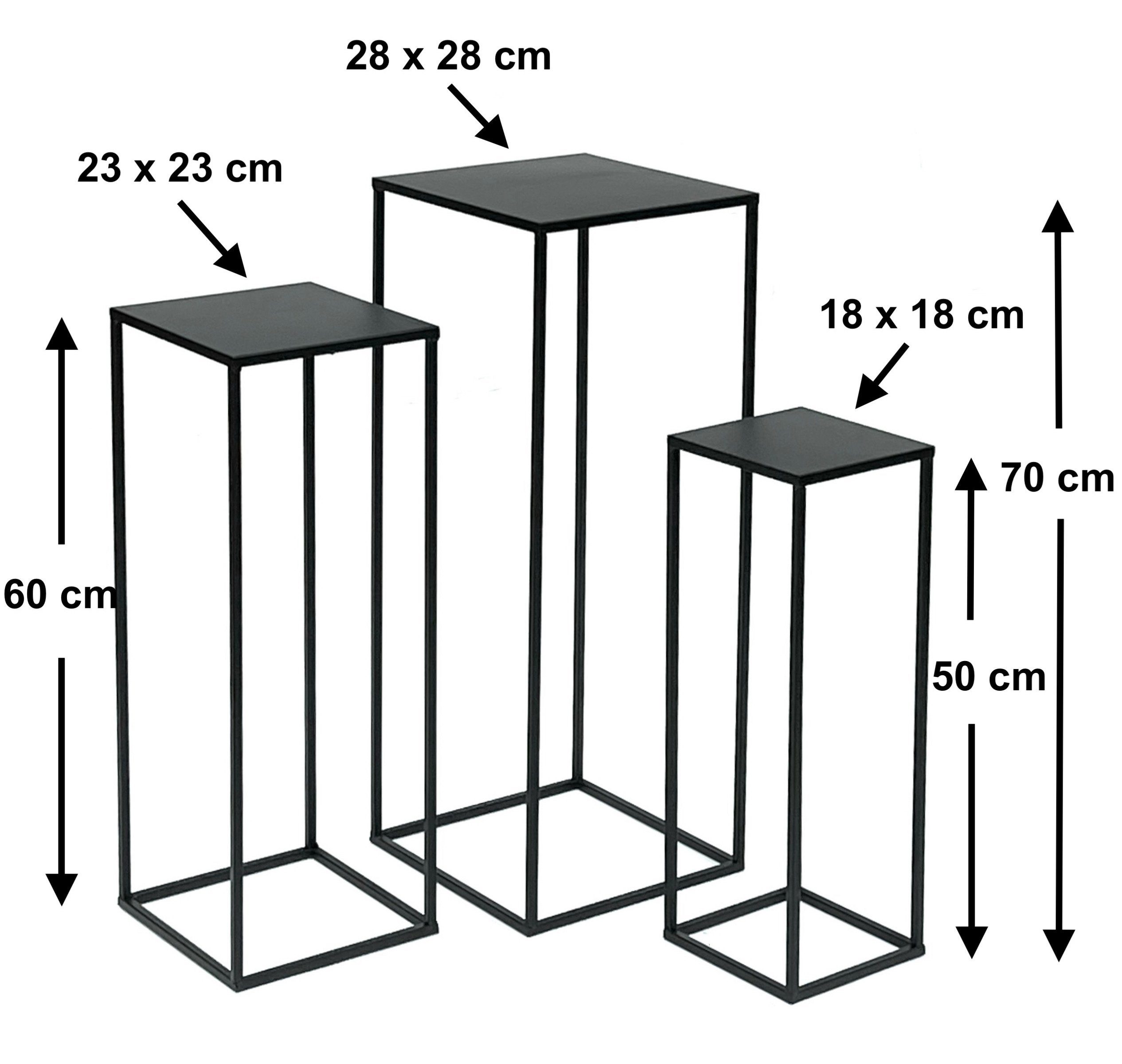DanDiBo Blumenständer Metall Schwarz Eckig Blumenhocker günstig online kaufen