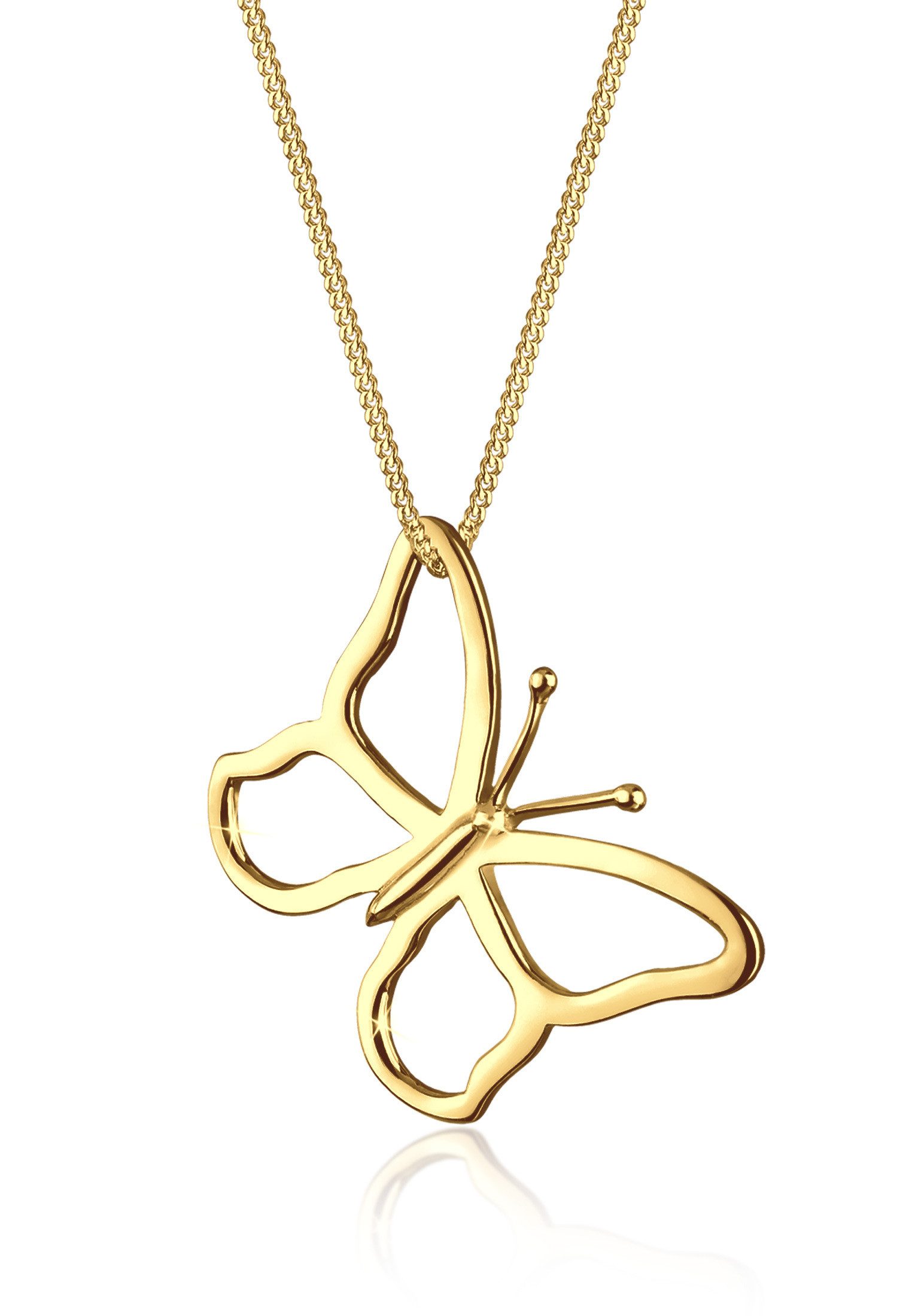 ELLI Kette mit Anhänger Schmetterling Anänger Traumhaft 925 Silber Schmetterling mehr