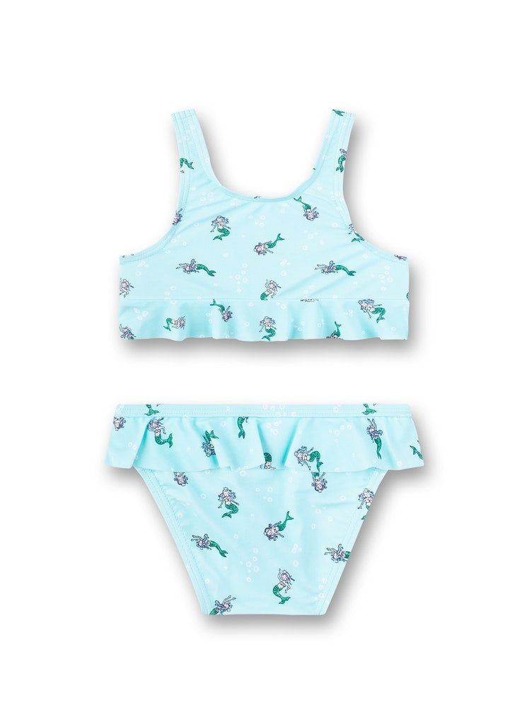 Sanetta Bustier-Bikini Mädchen Bikini Meerjungfrau UV Schutz 50+ mit Rüschen