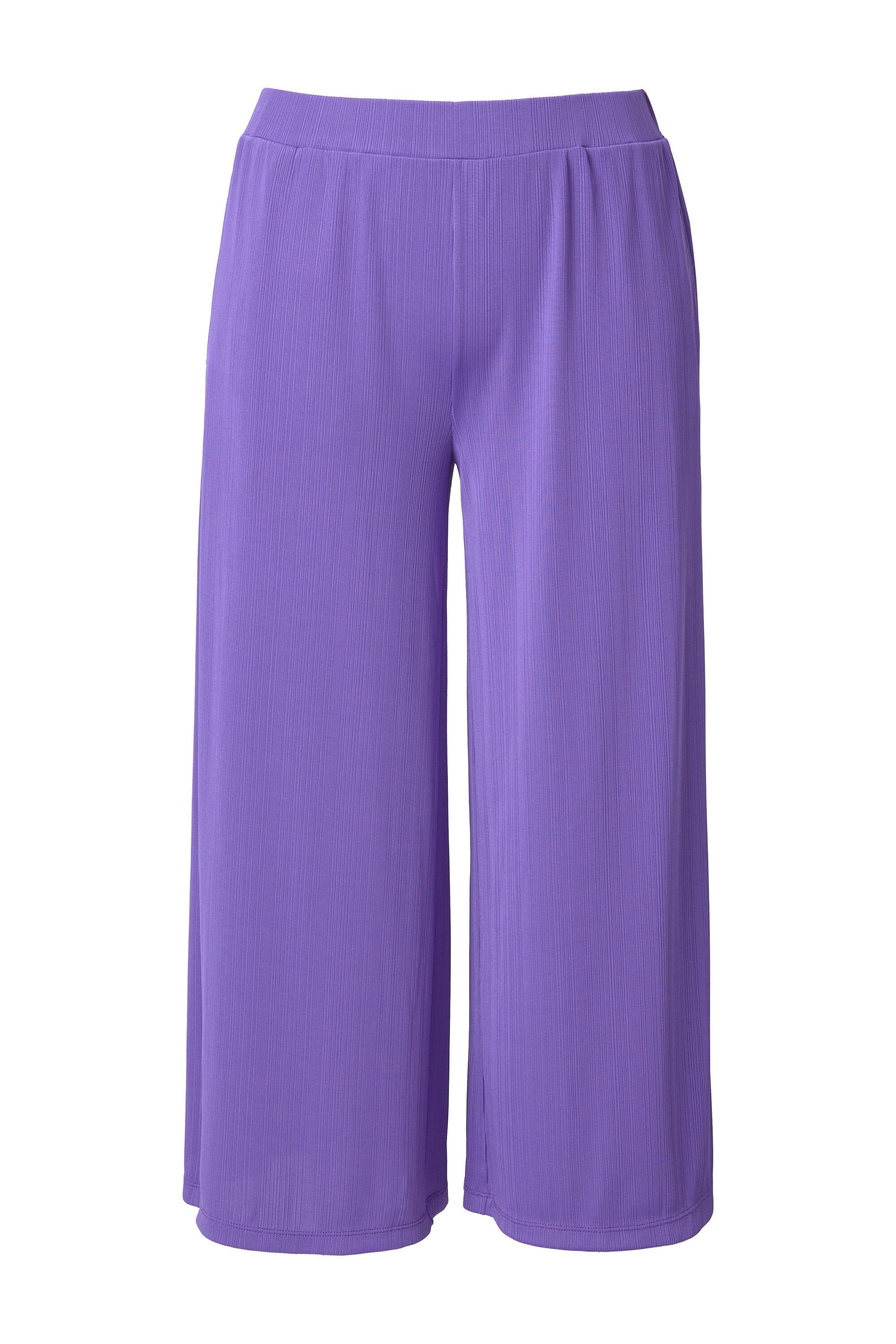 Funktionshose Culotte Struktur wadenlang gerades Bein