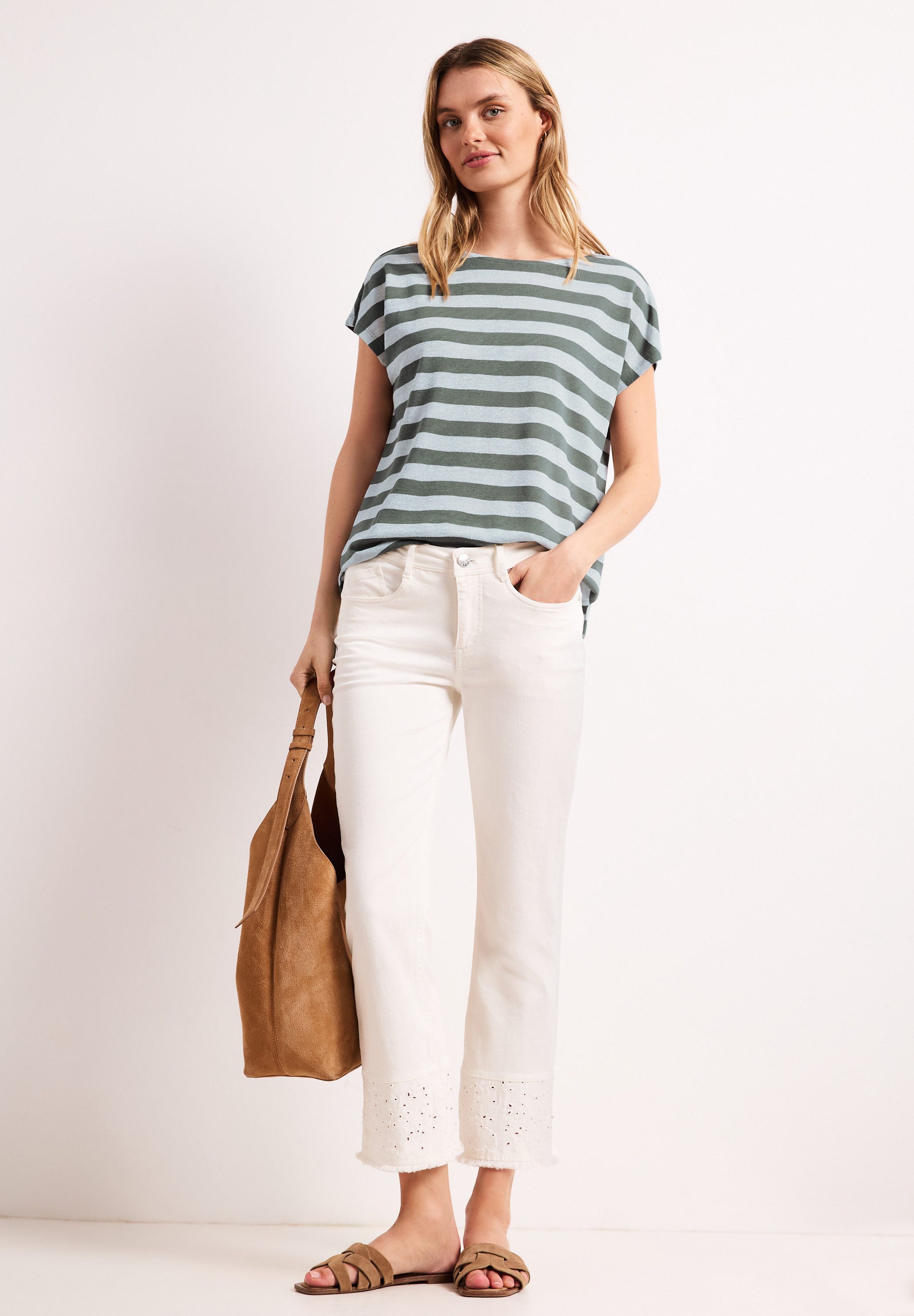 STREET ONE T-Shirt mit Glitzer-Details – Bild 3 von 5