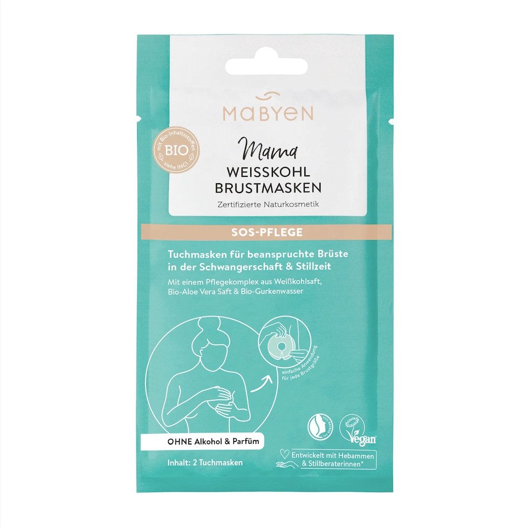 MABYEN Tuchmaske MABYEN Weißkohl Brustmasken 3er Set, 1-tlg.