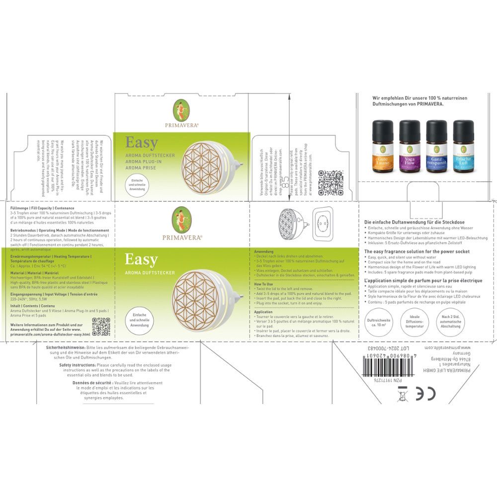 Primavera Life GmbH Duftlampe Aroma Duftstecker Easy, Stk günstig online kaufen