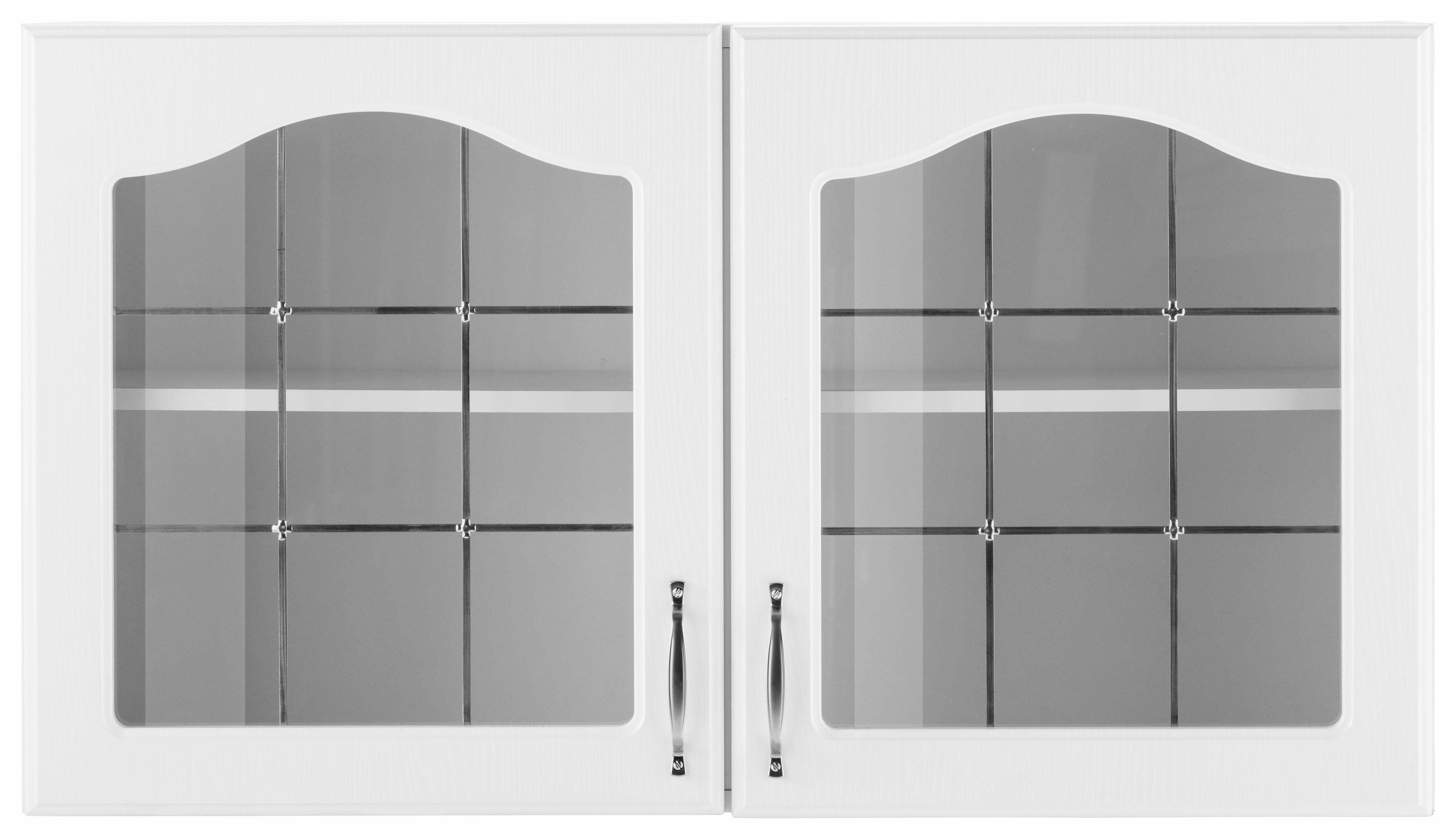 wiho Küchen Glashängeschrank "Linz", 100 cm breit, mit 2 Glastüren günstig online kaufen