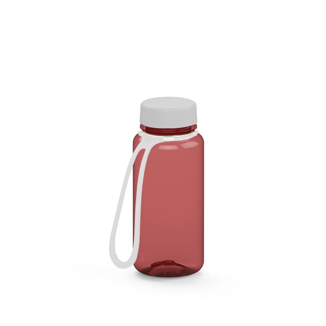elasto Trinkflasche 0,4 L Wasserflasche "Refresh" Tritanflasche mit Trägerband, Made in Germany, BPA-frei, Sportflasche, kohlensäurehaltige Getränke