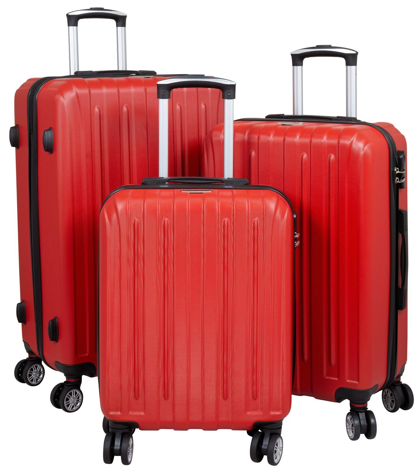 Trendyshop365 Kofferset Dallas, 4 Rollen, (Hartschale, günstig online kaufen