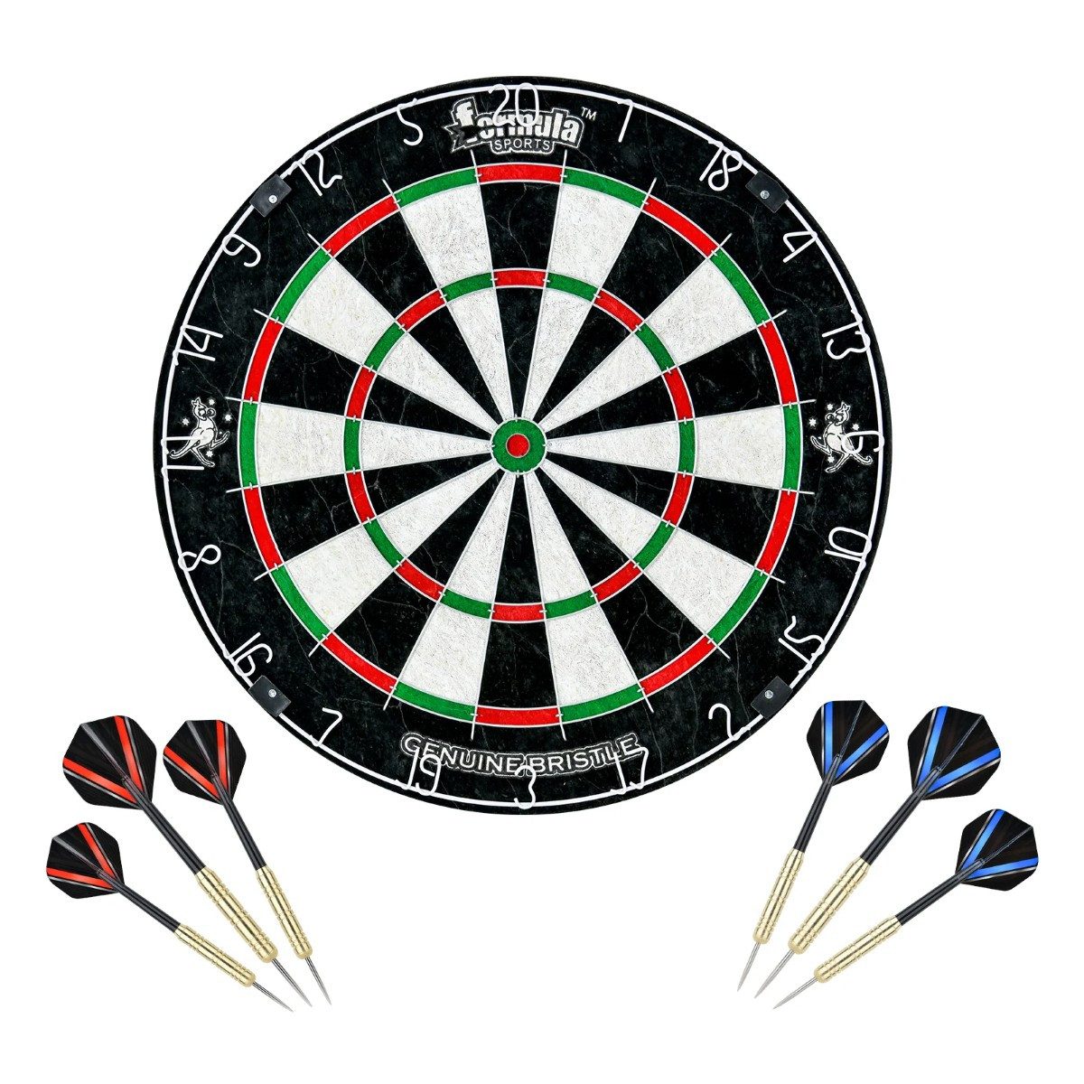 Dartscheibe Formula Sports Dartboard Kit mit 6 Dartpfeilen - ø45 cm