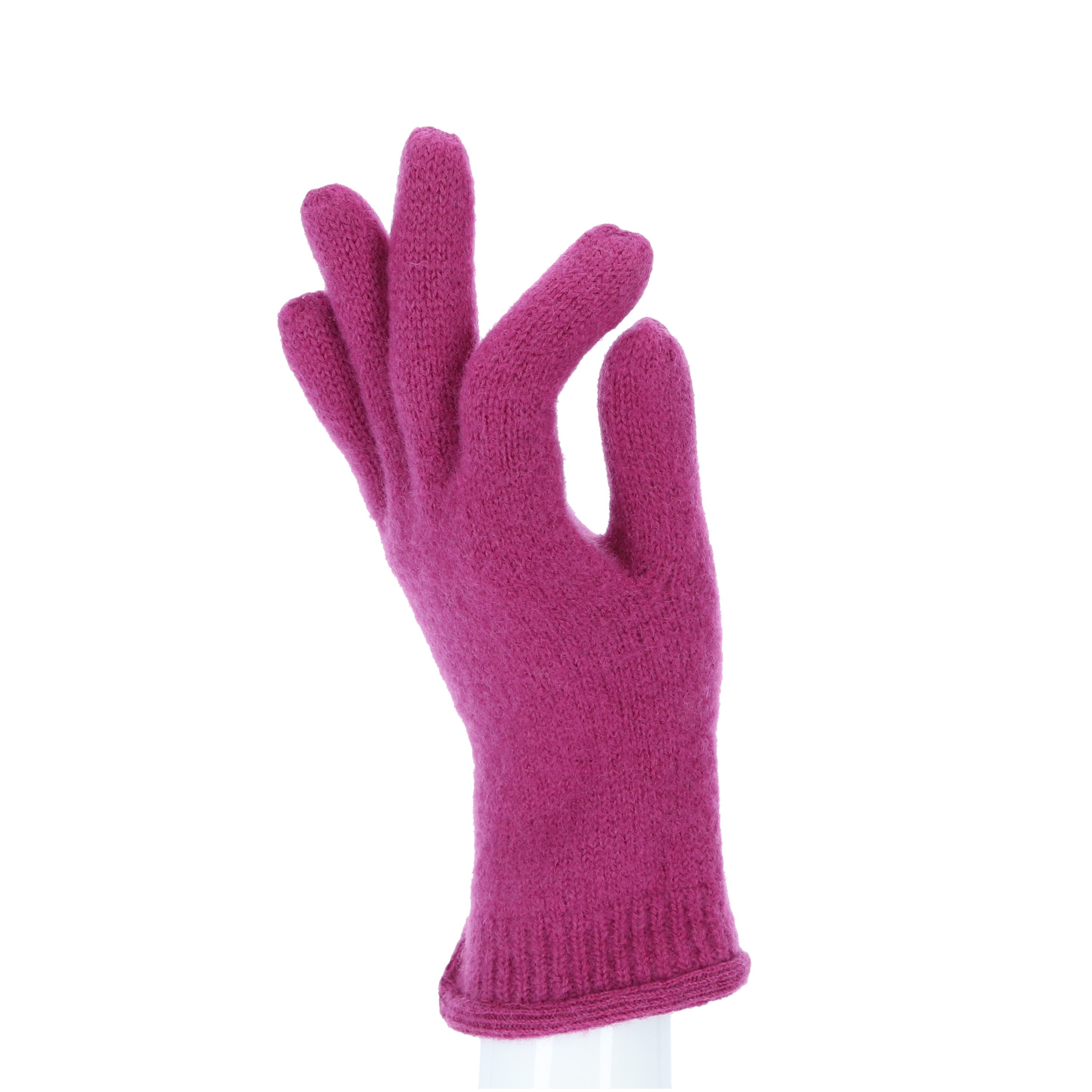 halsüberkopf Accessoires Strickhandschuhe Fingerhandschuh Feinstrick, leicht gewalkt reine Wolle