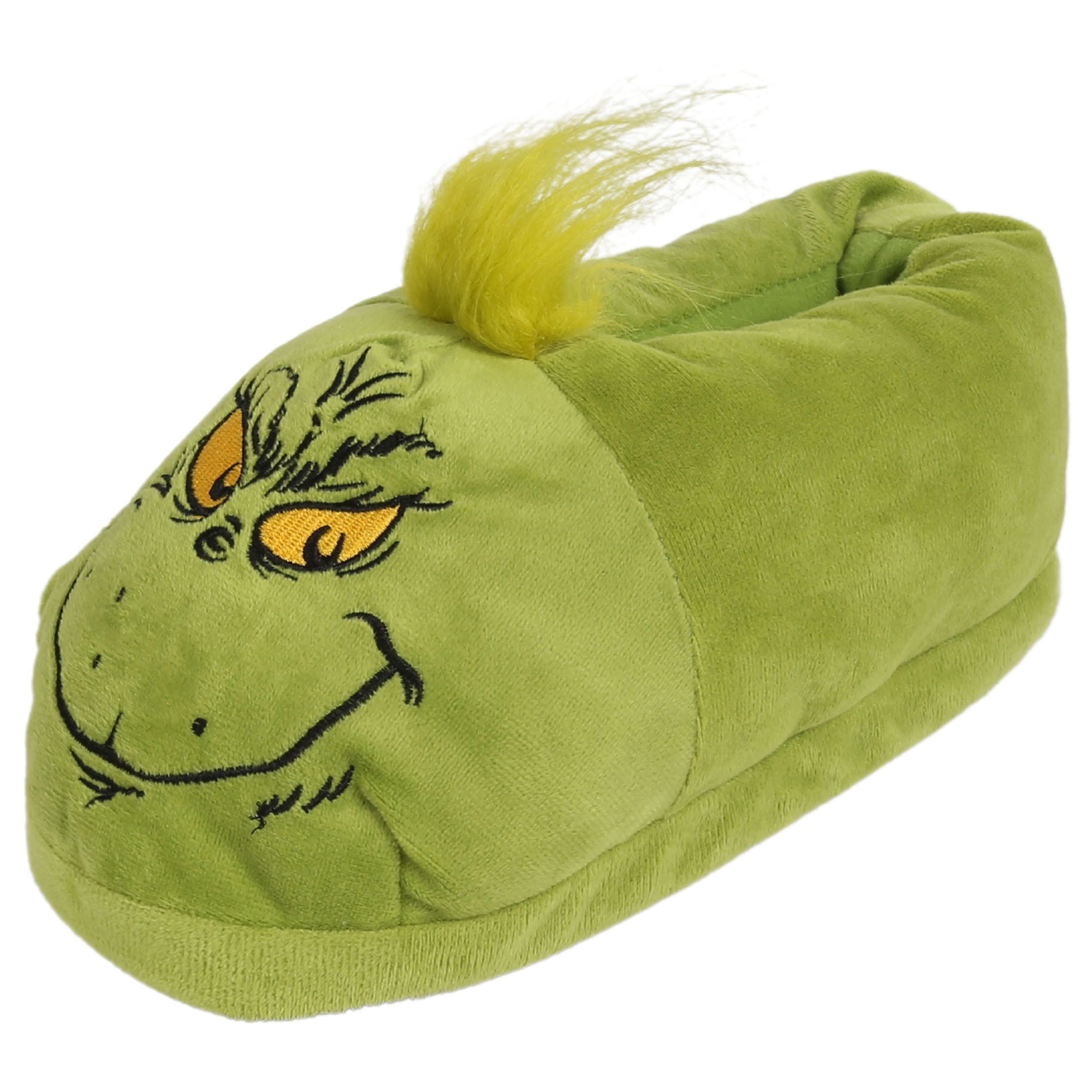 Sarcia.eu Grinch warme grüne Unisex-Pantoffeln – rutschfest, Hausschuhe Hausschuh