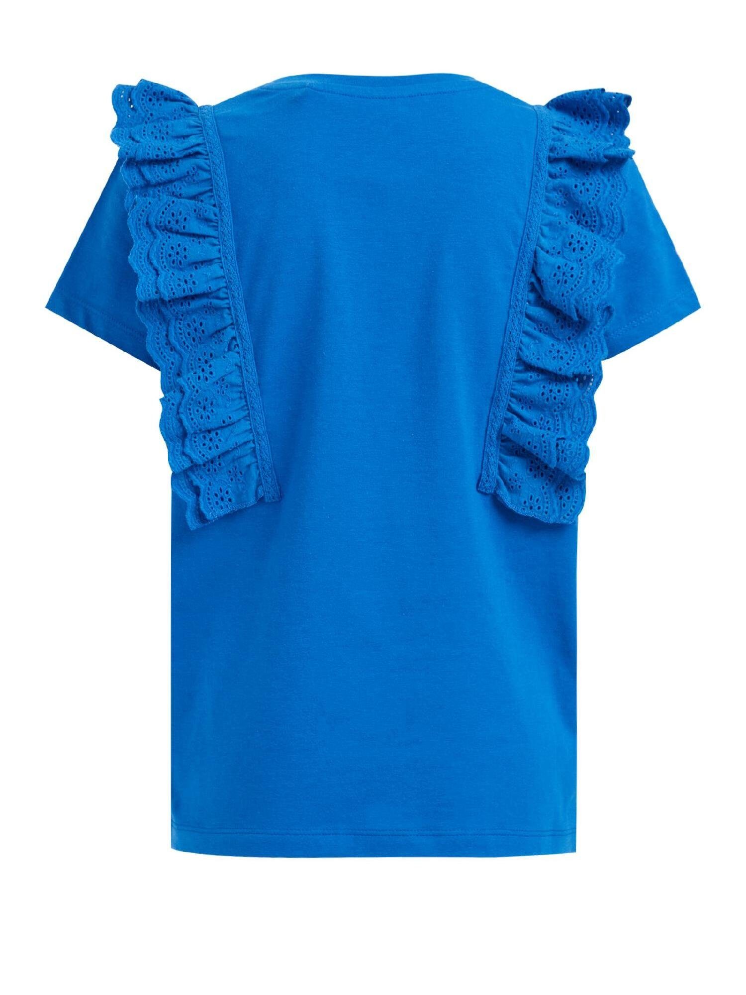 WE Fashion (1-tlg) T-Shirt Kobaltblau