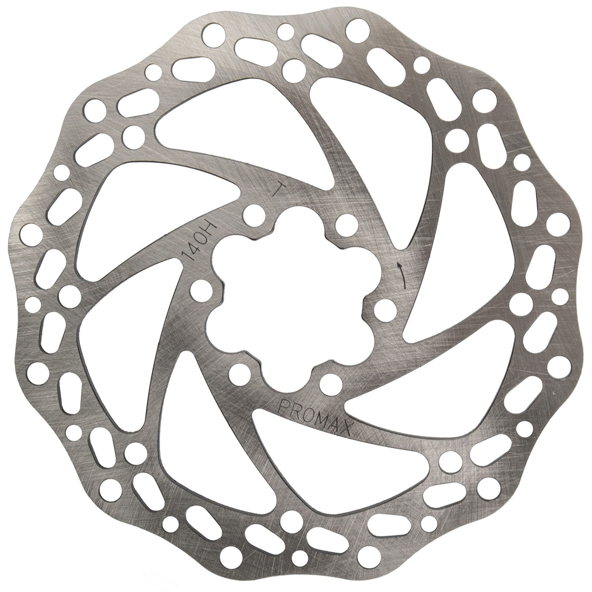 Promax Bremsscheibe ME (einzeln, 1-St., 1 Stück), Bremsscheibe Fahrrad Scheibenbremse 6 Loch inkl. Schrauben E Bike Disc