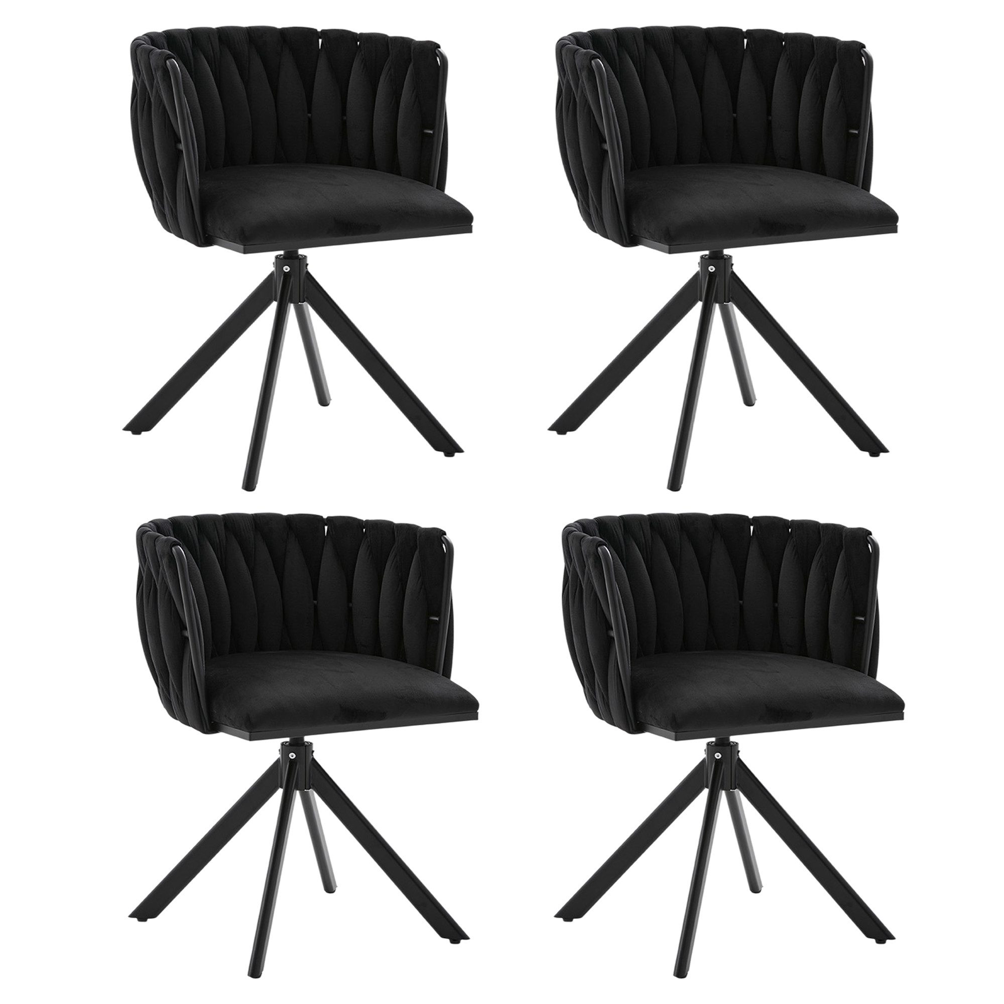 LVHOM Esszimmerstuhl Set, 180° drehbar mit günstig online kaufen