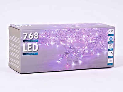 Spetebo Lichterkette Cluster Light - 768 LED Lichterkette - pink/blau, 768-flammig, Timer