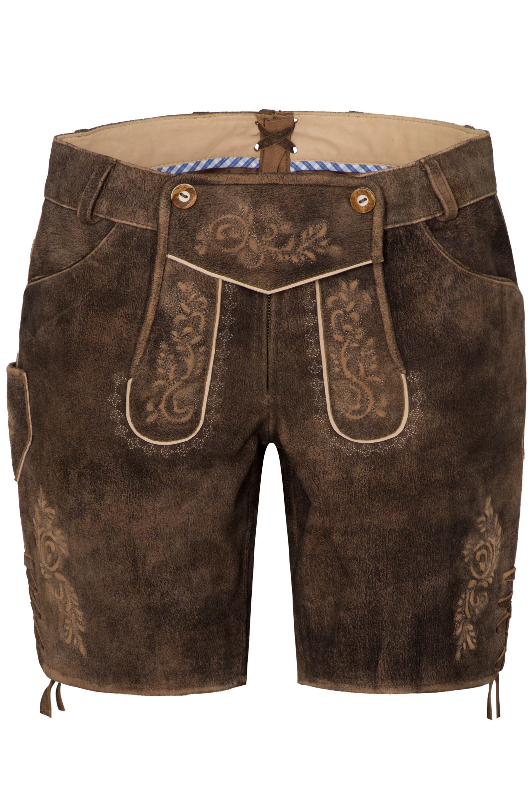 Spieth & Wensky Shorts Fay mit Bändern am Beinabschluss günstig online kaufen