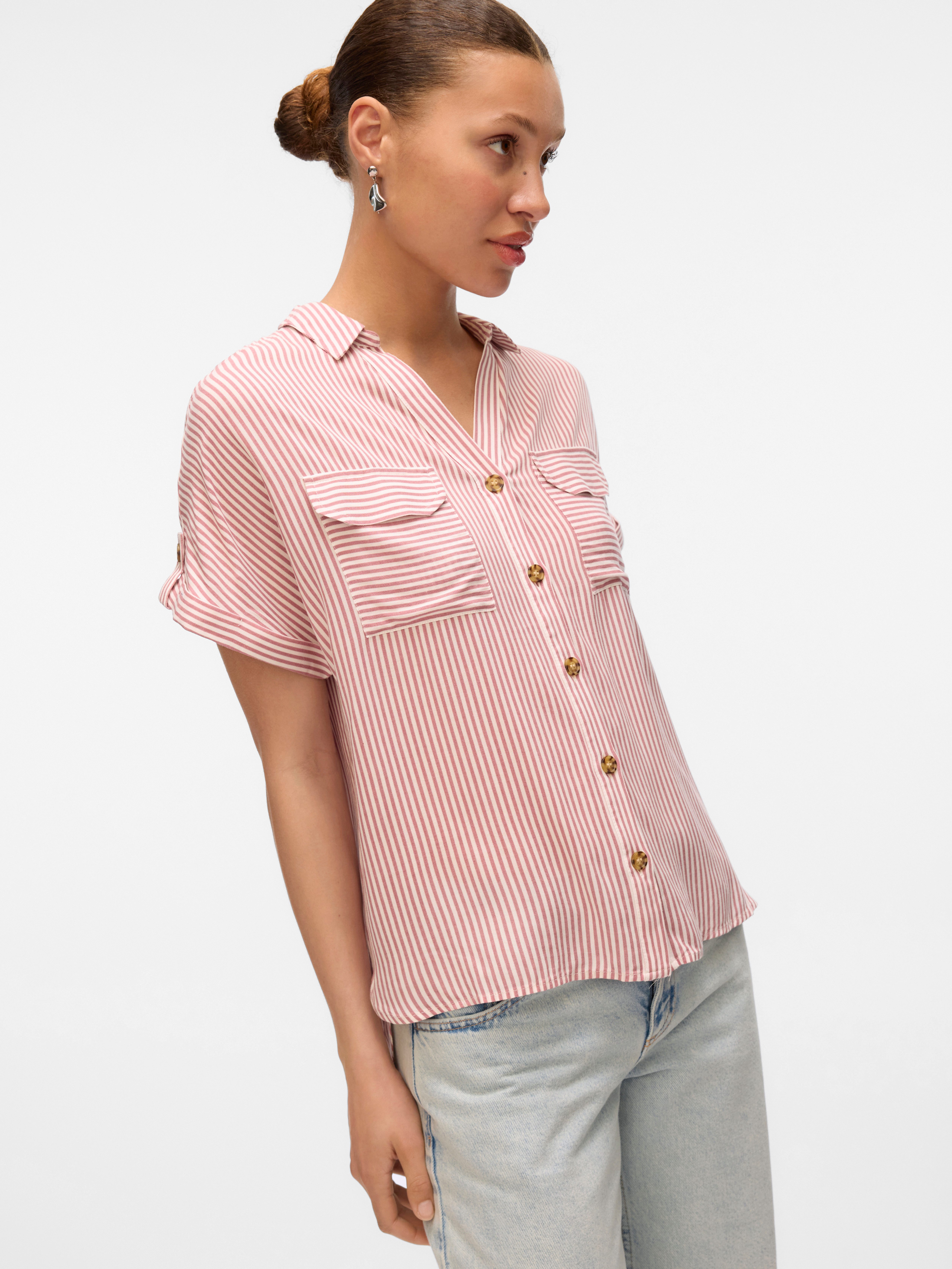 Vero Moda Hemdbluse VMBUMPY S/S SHIRT günstig online kaufen