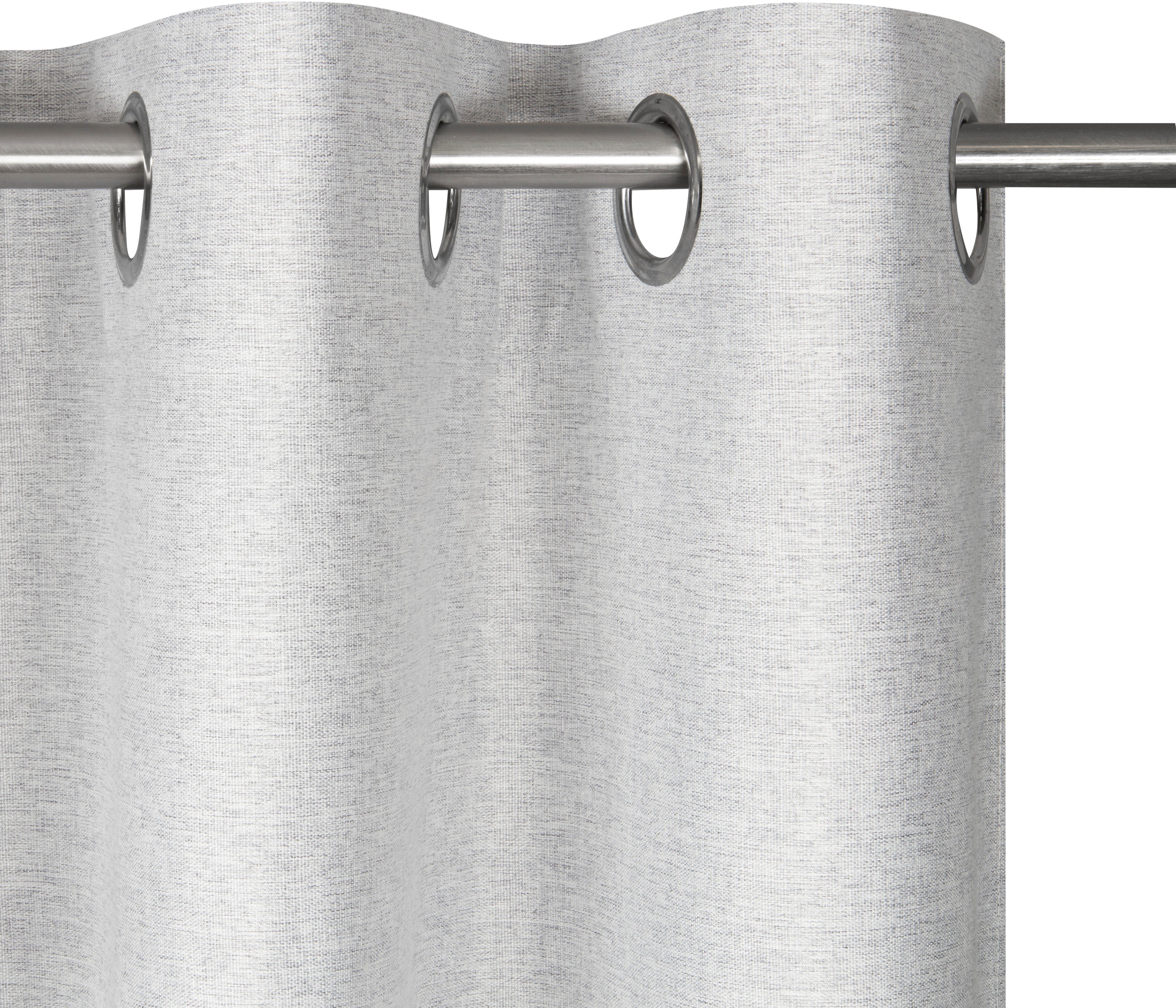 Gerster Vorhang Eliana (1 St), Ösen, blickdicht, Wirkware, Blickdichter Ösenschal "Eliana"