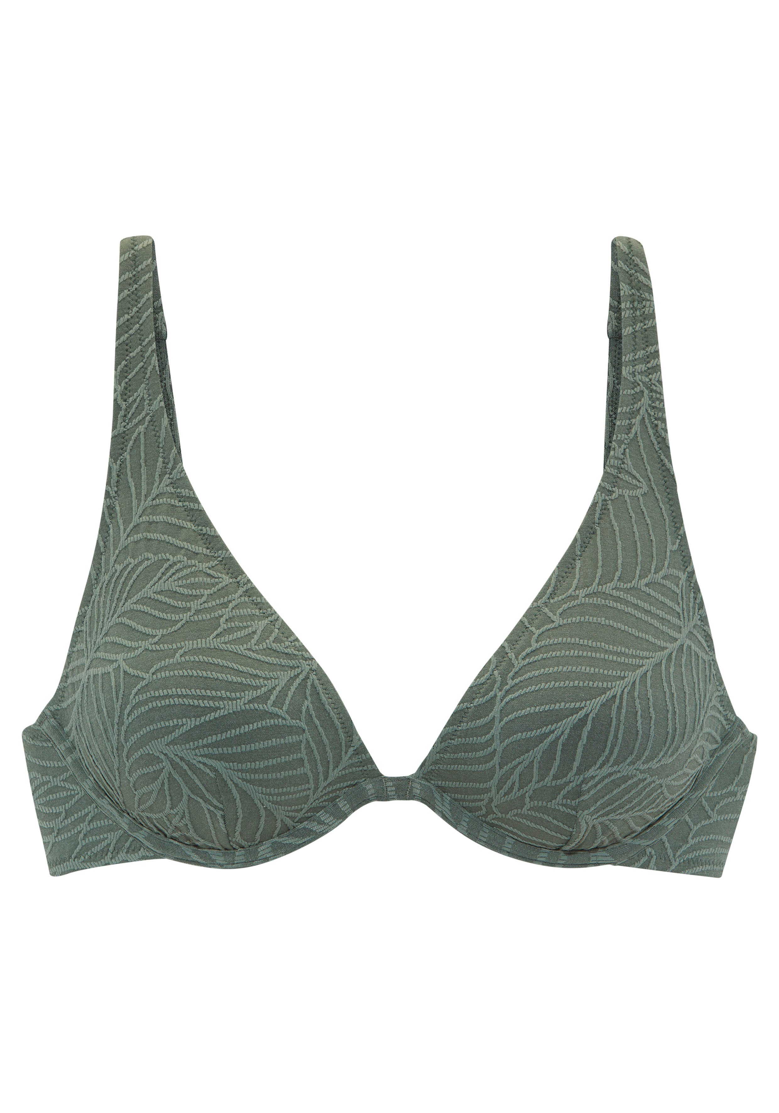 LASCANA Bügel-Bikini-Top Fay, aus eleganter Strukturware