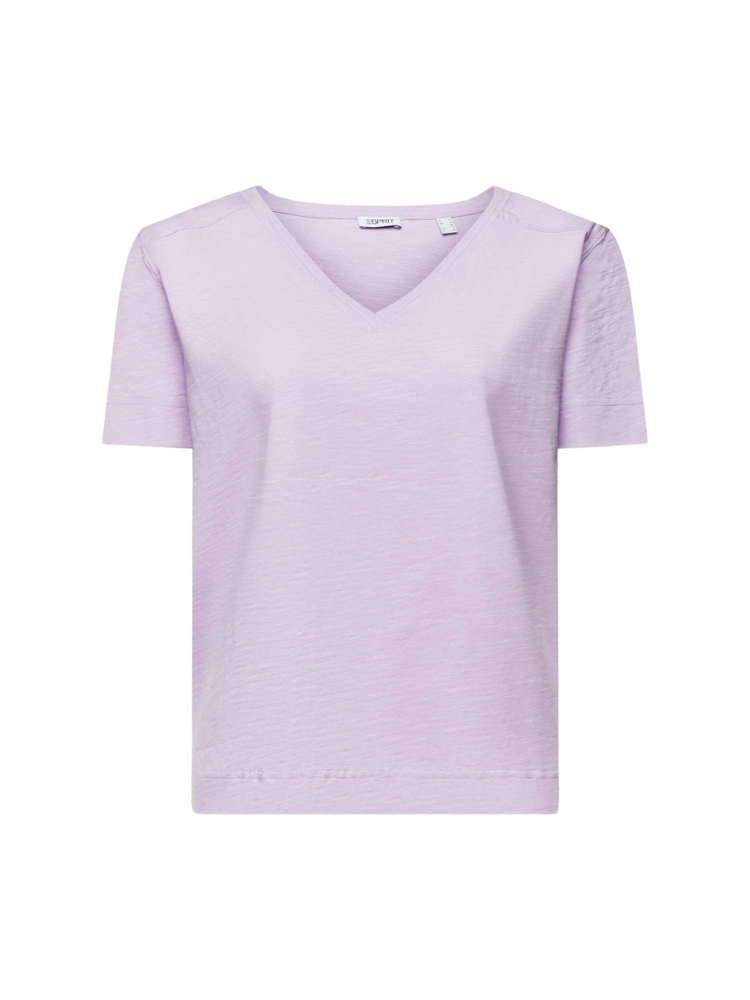 Esprit T-Shirt Jersey-T-Shirt mit V-Ausschnitt (1-tlg)