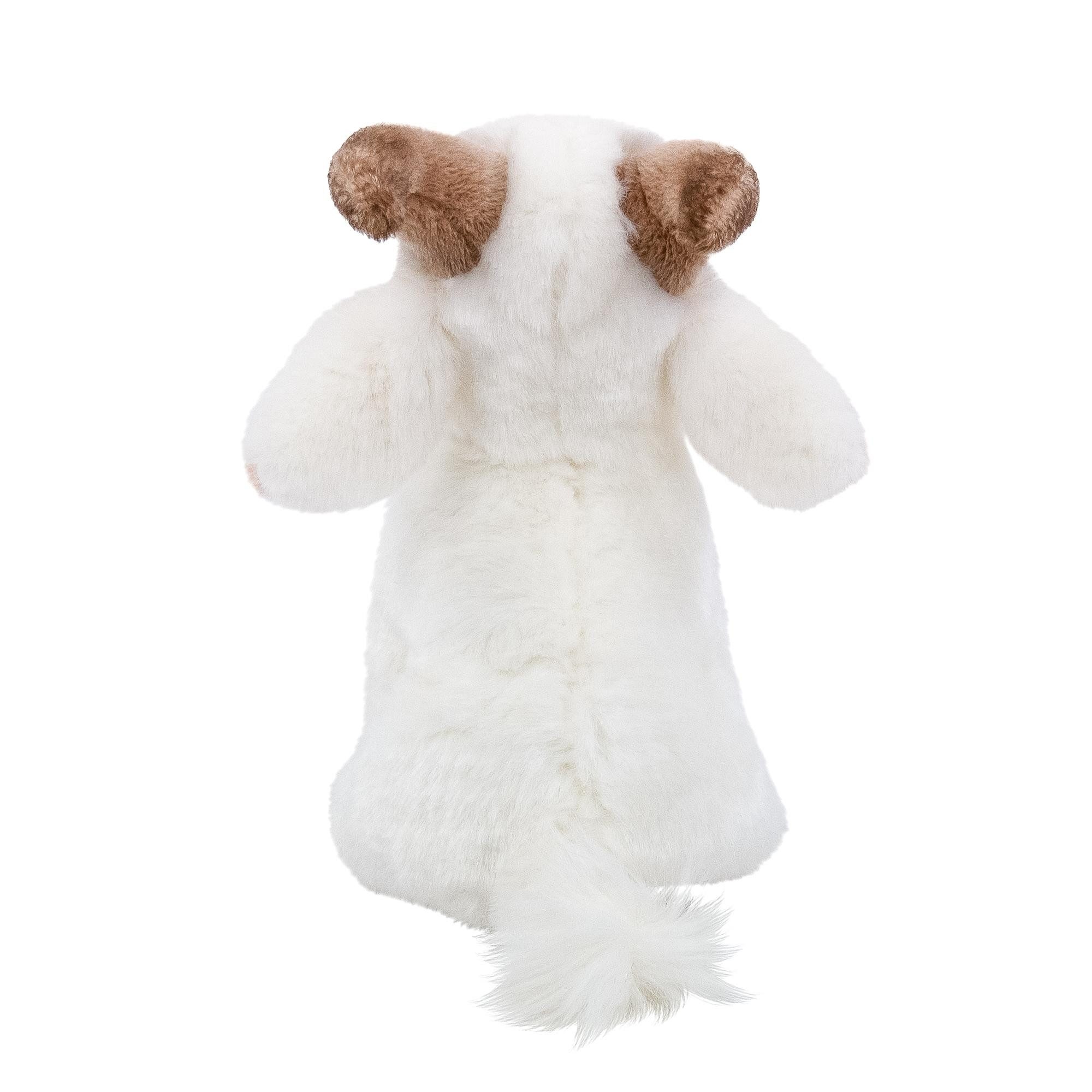 Teddys Rothenburg Kuscheltier Ziege sitzend 18 cm weiß Plüschziege Stofftier (Plüschtier, Stoffziege)