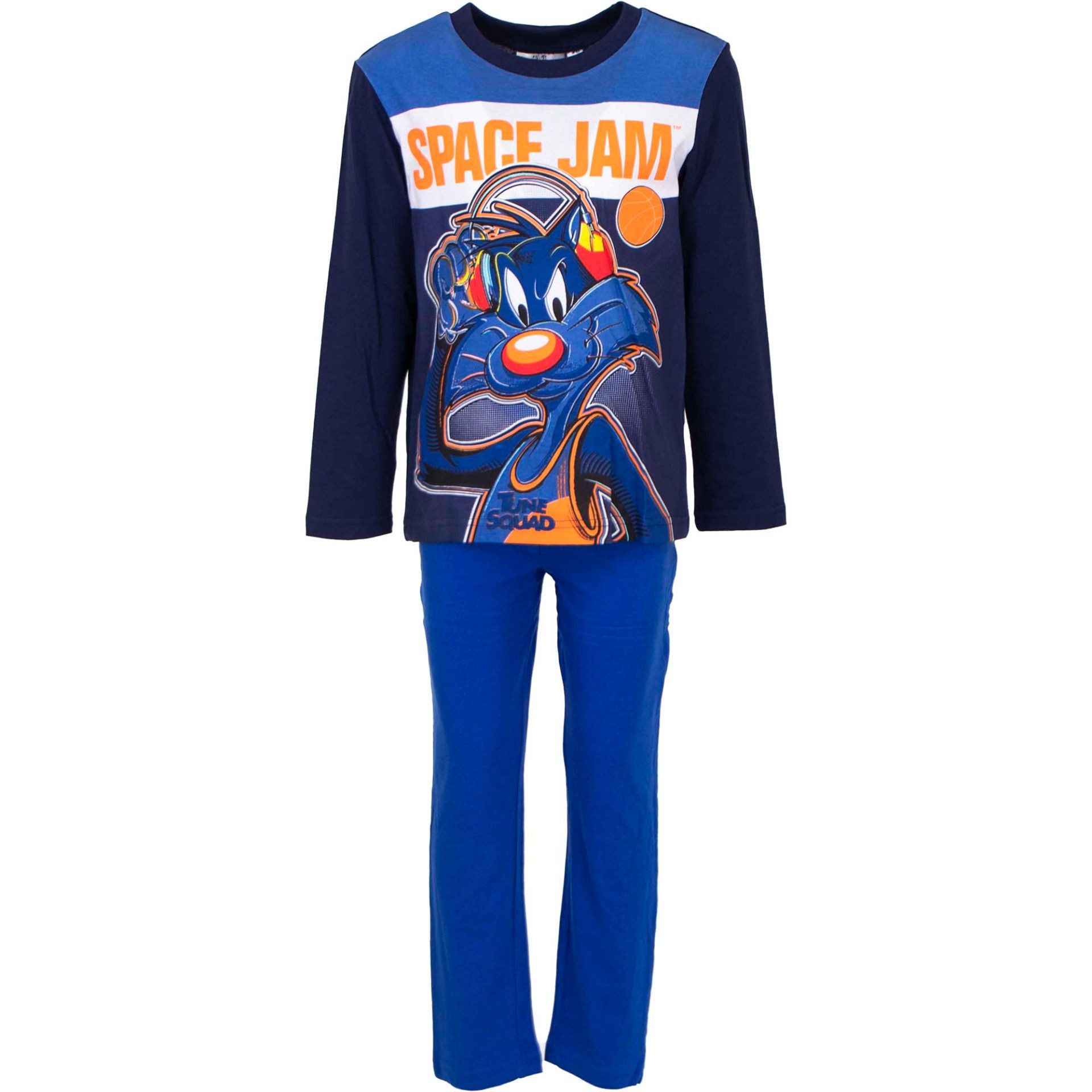 Space Jam Pyjama Schlafoutfit Schlafanzug aus Baumwolle Pyjama-Set für Kinder