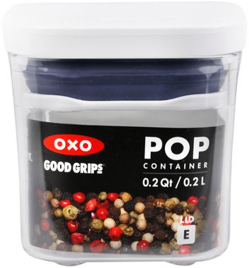 OXO Good Grips Vorratsdose OXO Good Grips POP-Behälter – luftdichte, stapelbare Aufbewahrungsbox mit Deckel für Lebensmittel – 0,2 l für Kräuter, Gewürze und mehr