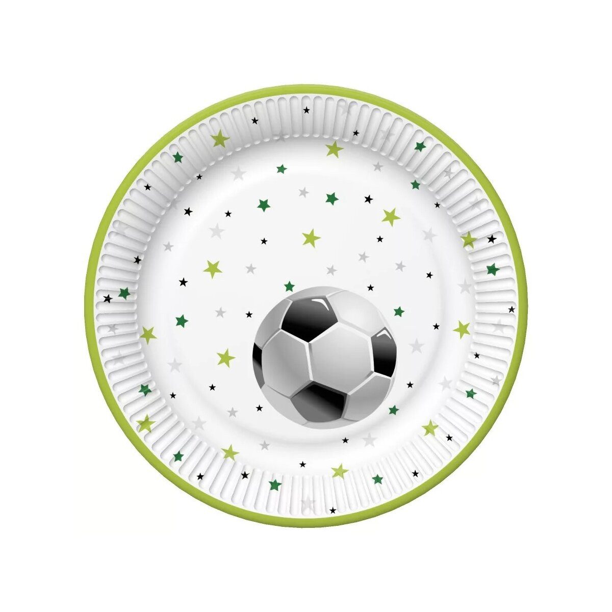 Wisam Kindergeschirr-Set Fußball With Stars teller 8 Stck 22,7 cm