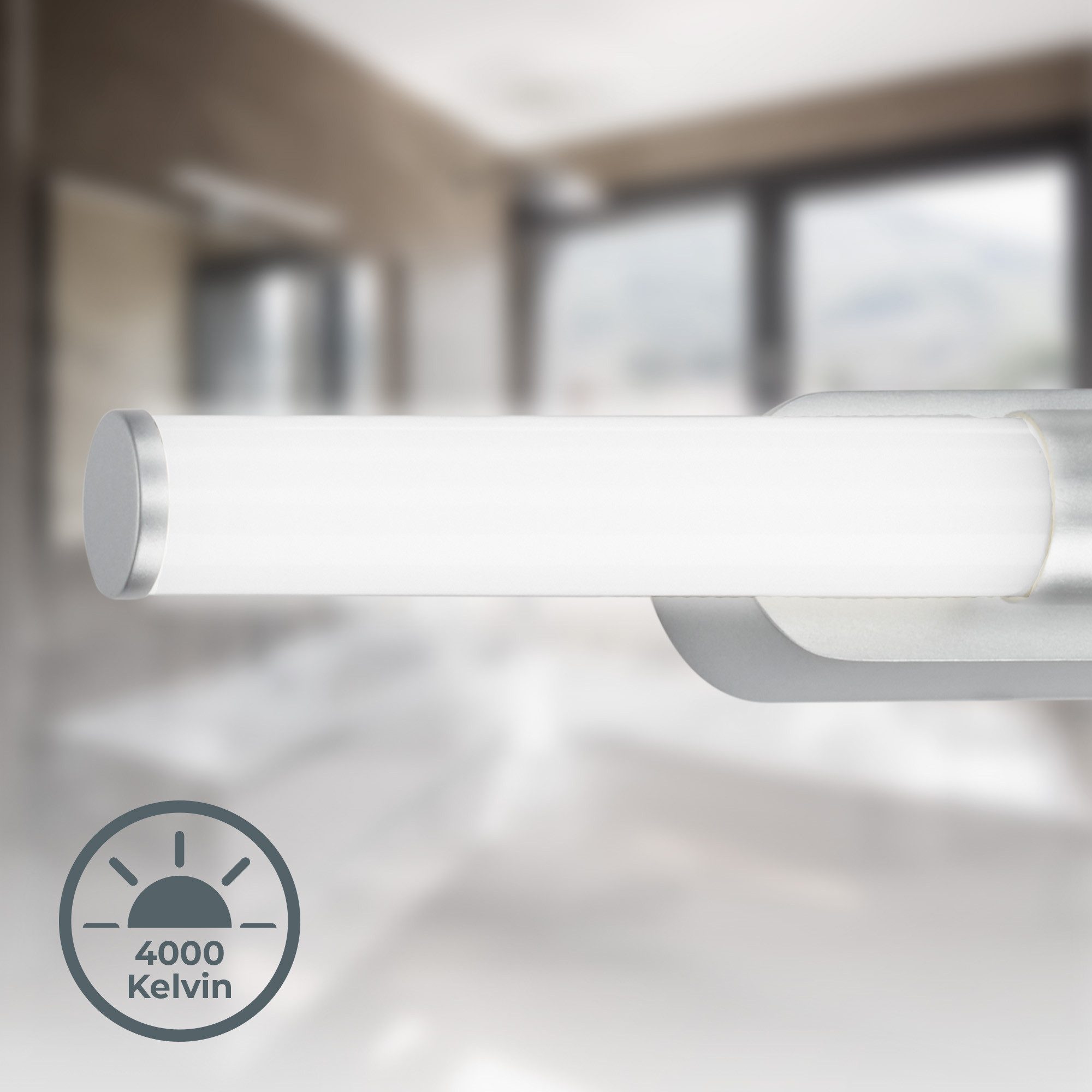 B.K.Licht Spiegelleuchte LED Badleuchte Spiegelleuchte Chrom, günstig online kaufen