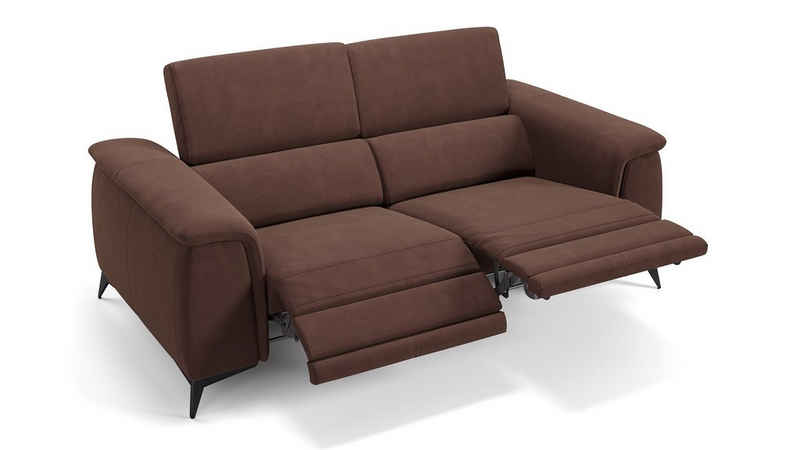 Sofanella 2-Sitzer Stoffcouch LIVORNO Zweisitzer Couchgarnitur Sofa