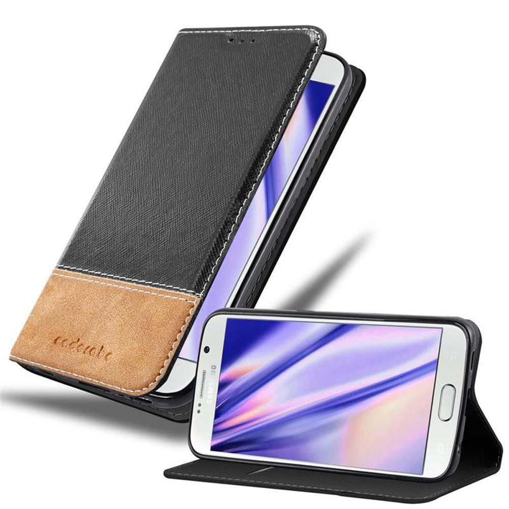 Cadorabo Handyhülle für Samsung Galaxy S6 Hülle Samsung Galaxy S6, Klappbare Handy Schutzhülle - Hülle - mit Standfunktion und Kartenfach
