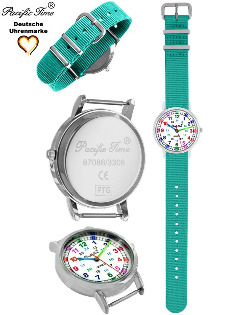 Pacific Time Quarzuhr Kinder Armbanduhr Lernuhr Wechselarmband, Mix und Match Design - Gratis Versand – Bild 2 von 5