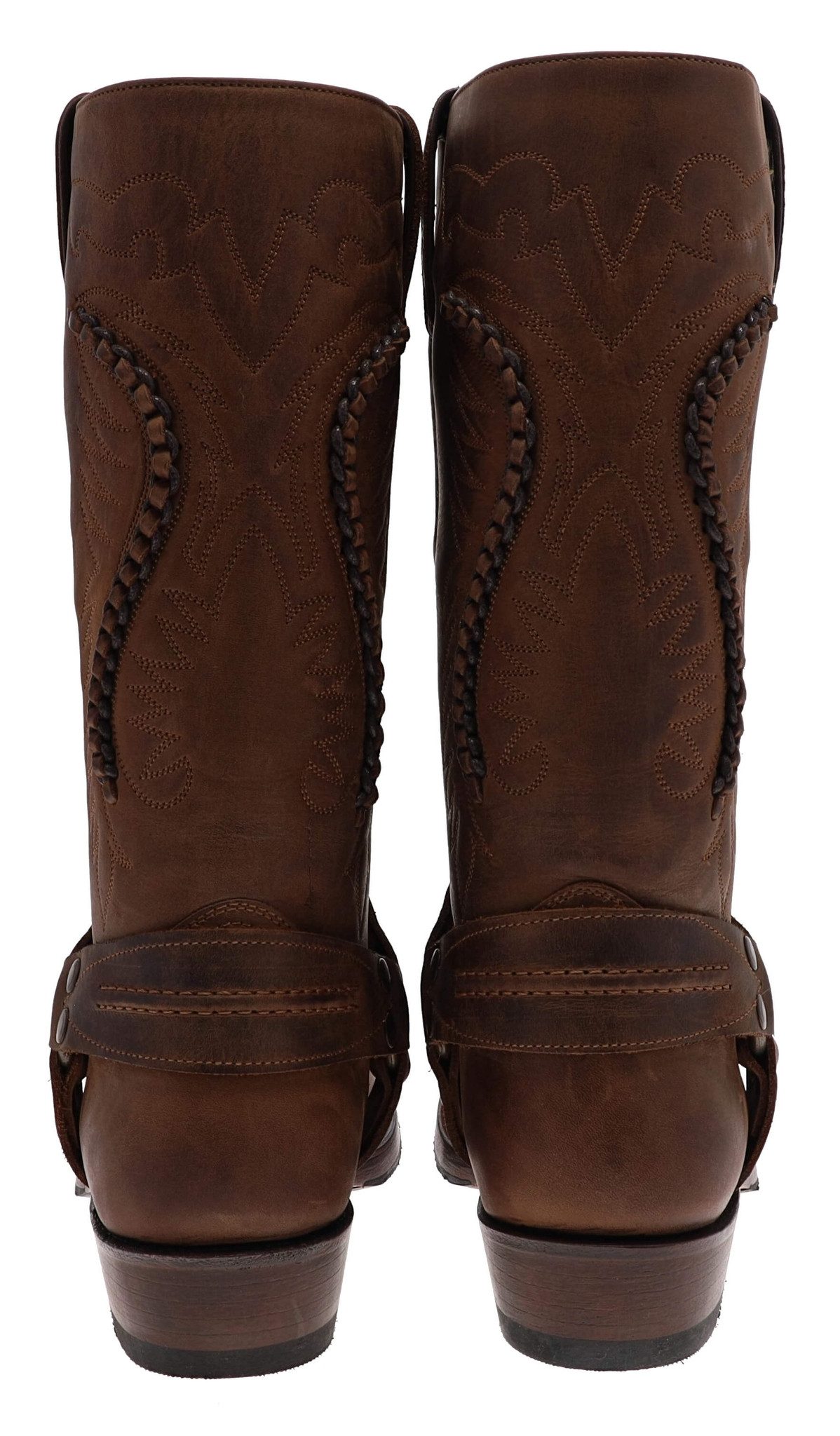 Mayura Boots MB002 Bikerstiefel Braun Bikerboots Rahmengenäht – Bild 4 von 5