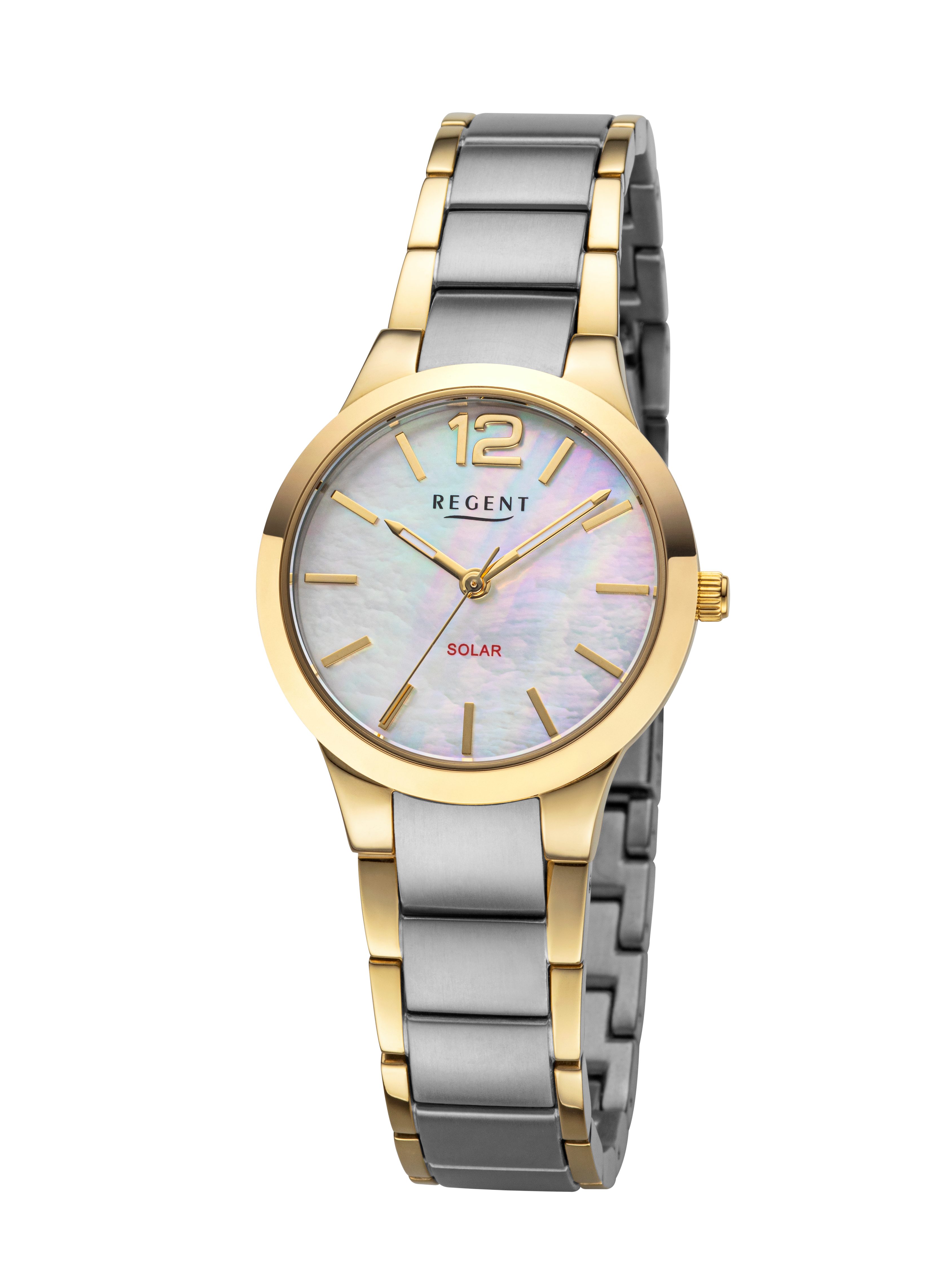 Regent Solaruhr F1683, Armbanduhr, Damenuhr, analog