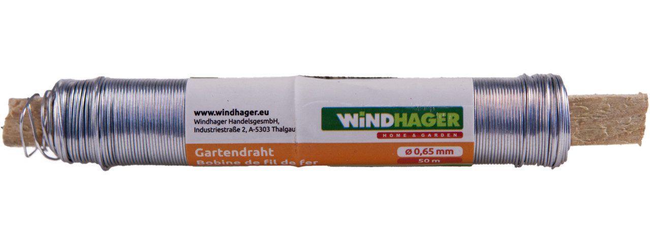 Windhager Bindedraht Windhager Gartendraht 50 m, verzinkt