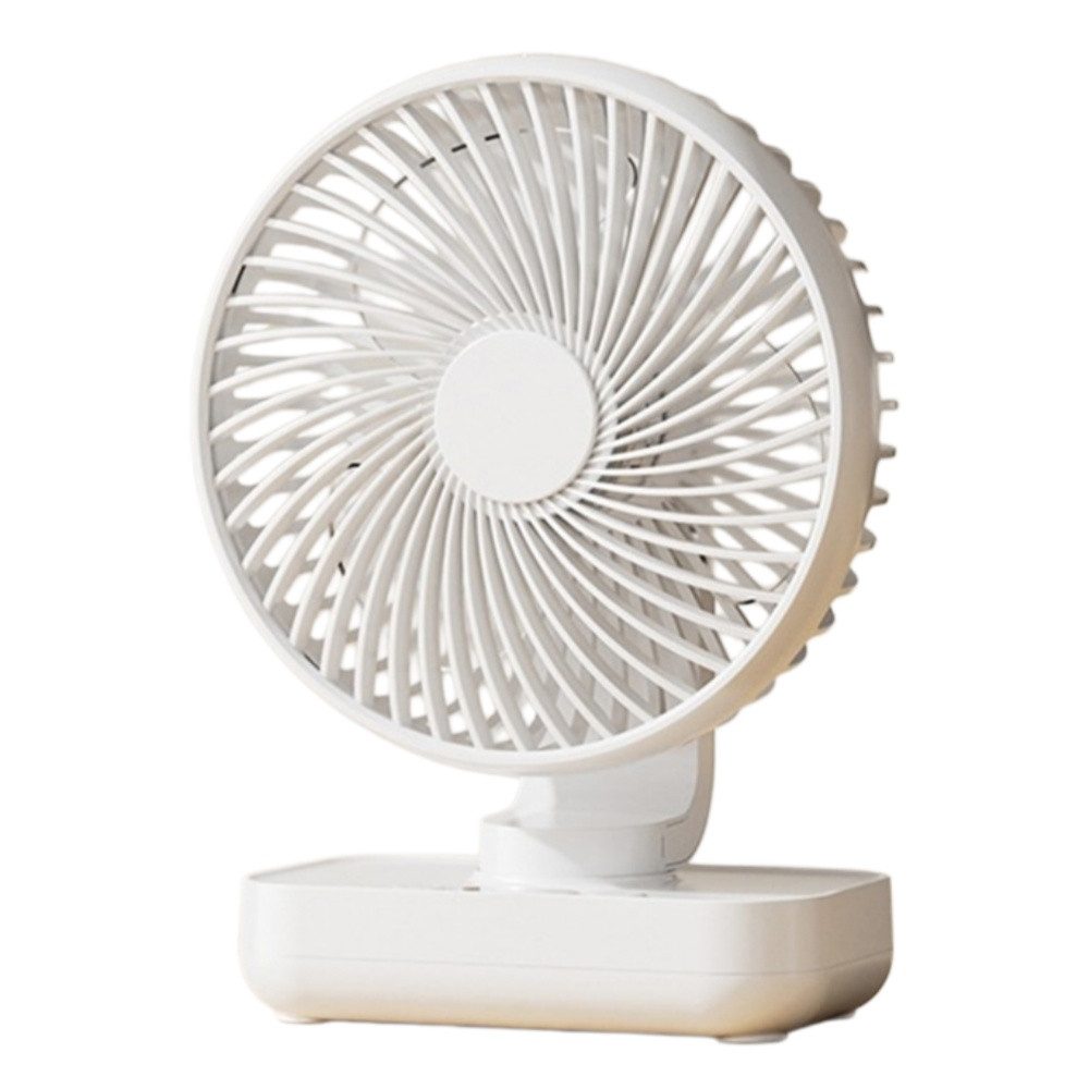 Minicloss Tischventilator Tischventilator Automatisch Oszillierend für Büro, Zuhause, Leise 30 dB, USB-C, LED Display, Abnehmbar, 4 Geschwindigkeiten