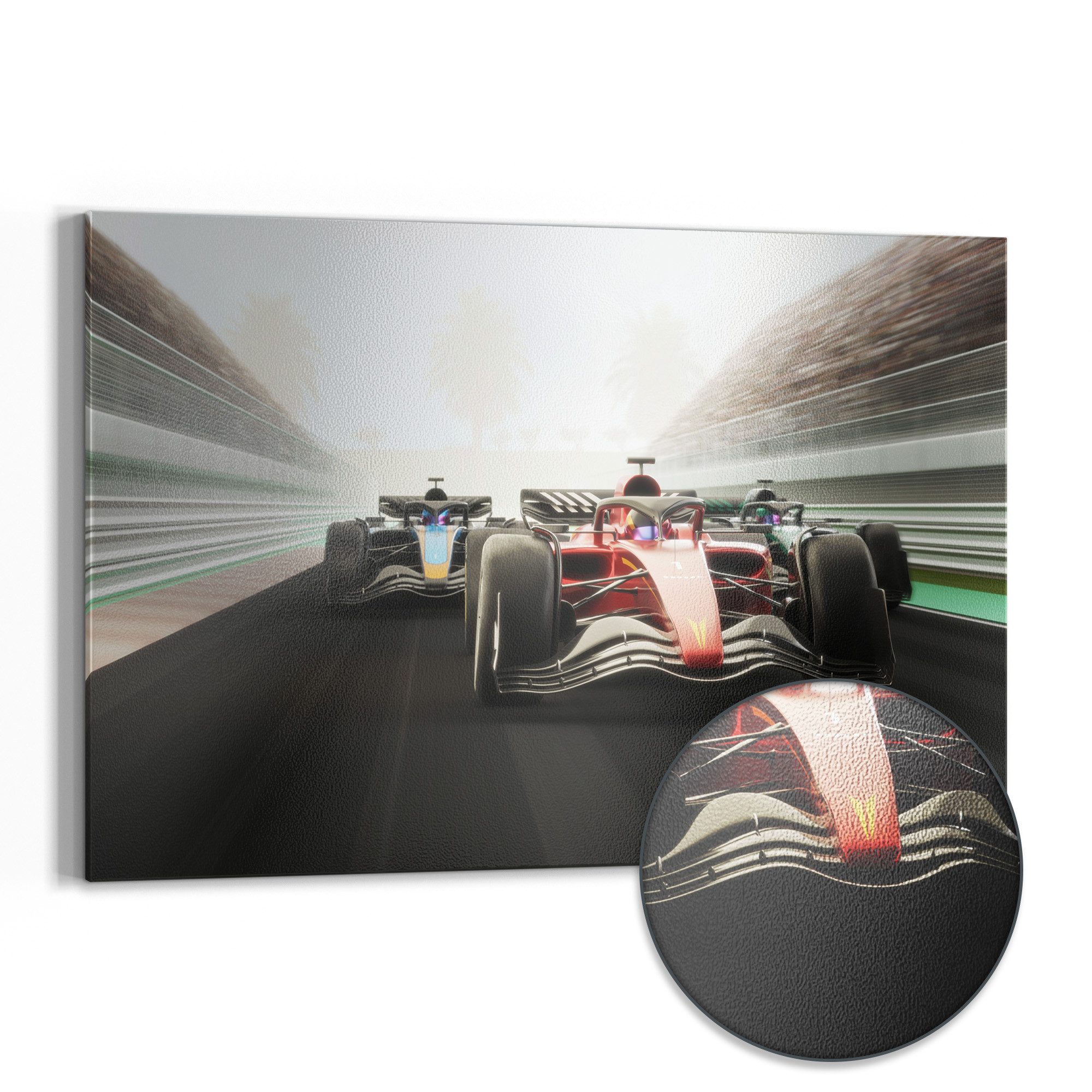 DEQORI Magnettafel 'Rasantes Duell', Metall Whiteboard für alle Magnete, Magnetboard magnetisch