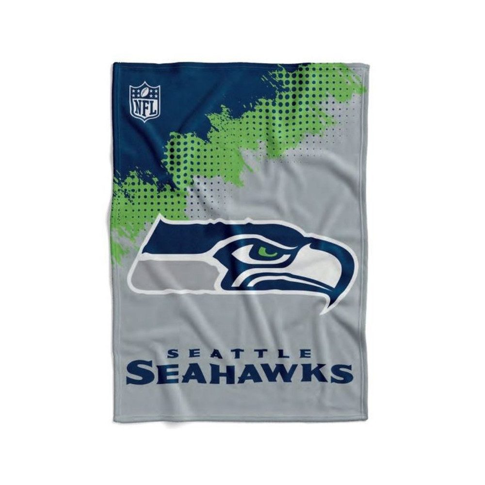 Seattle Seahawks Tagesdecke Seattle Seahawks Flannel Decke /Throw "CORNER"