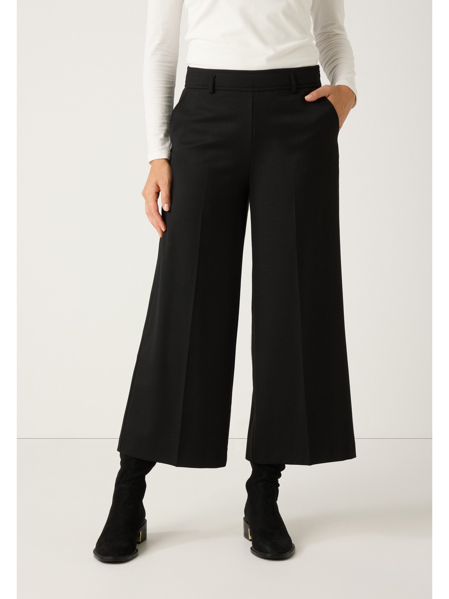 MORE&MORE Culotte verkürzte Stretch-Hose, weit günstig online kaufen