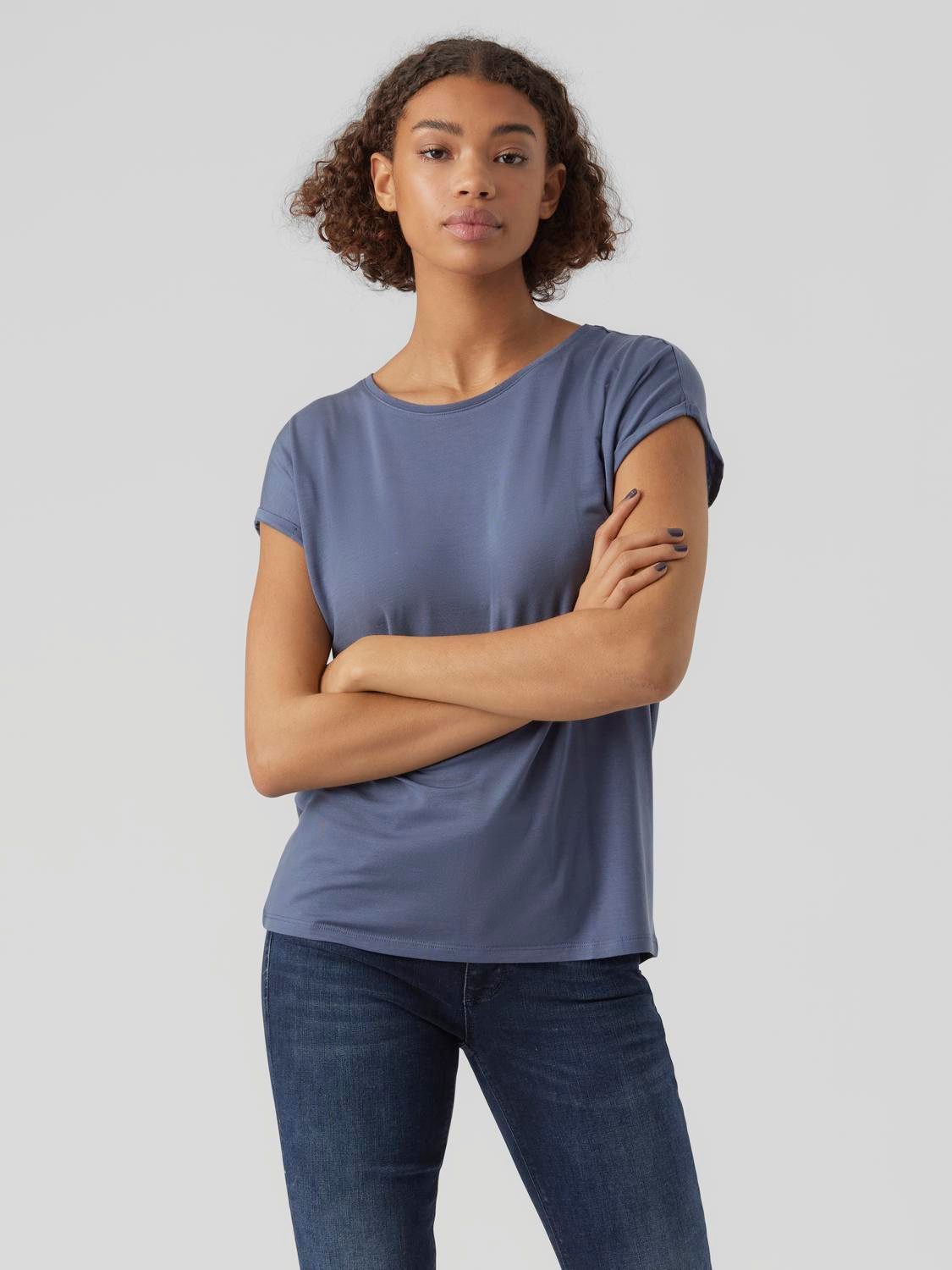 Vero Moda Rundhalsshirt VMAVA PLAIN SS günstig online kaufen