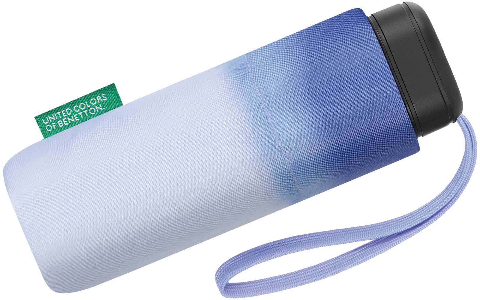 United Colors of Benetton Taschenregenschirm Ultra Mini Flat - Dip Dye twilight purple, mit modernem, farbigen Farbverlauf-Muster