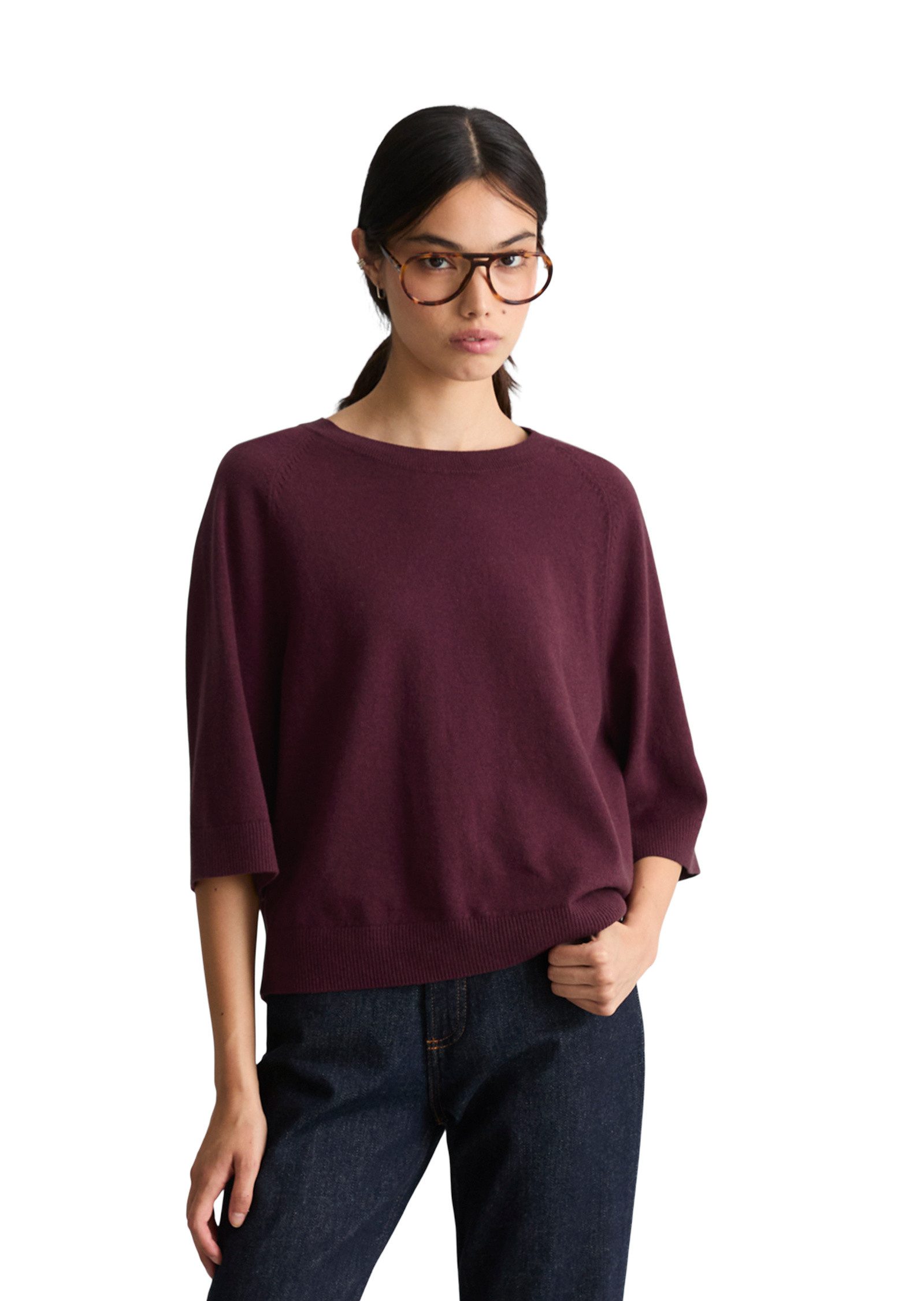 Marc O'Polo DENIM Strickpullover aus Soft Cotton Stretch