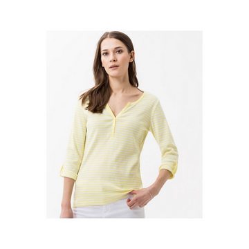 Brax T-Shirt gelb regular fit (1-tlg)
