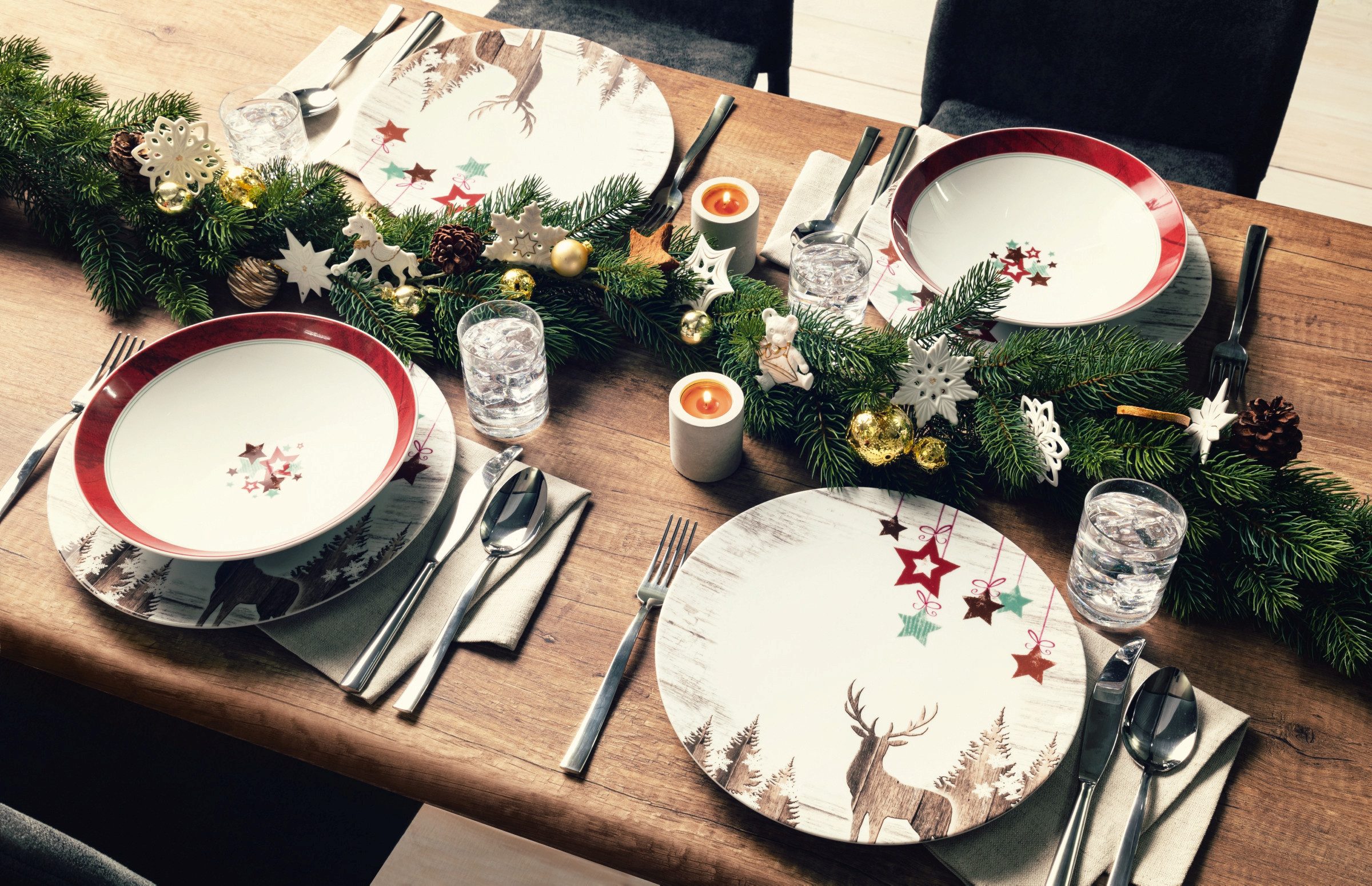 Seltmann Weiden Speiseteller Life Christmas, (1 St), Teller rund 28 cm – Bild 3 von 4
