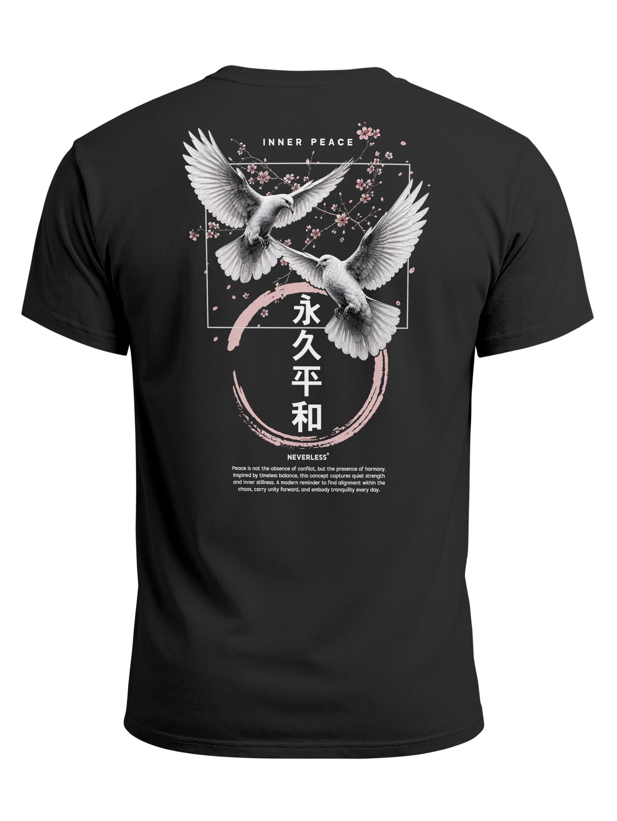 Neverless Print-Shirt Herren T-Shirt Frontprint - Design - Baumwollshirt Männer Fashion mit Print – Bild 2 von 5