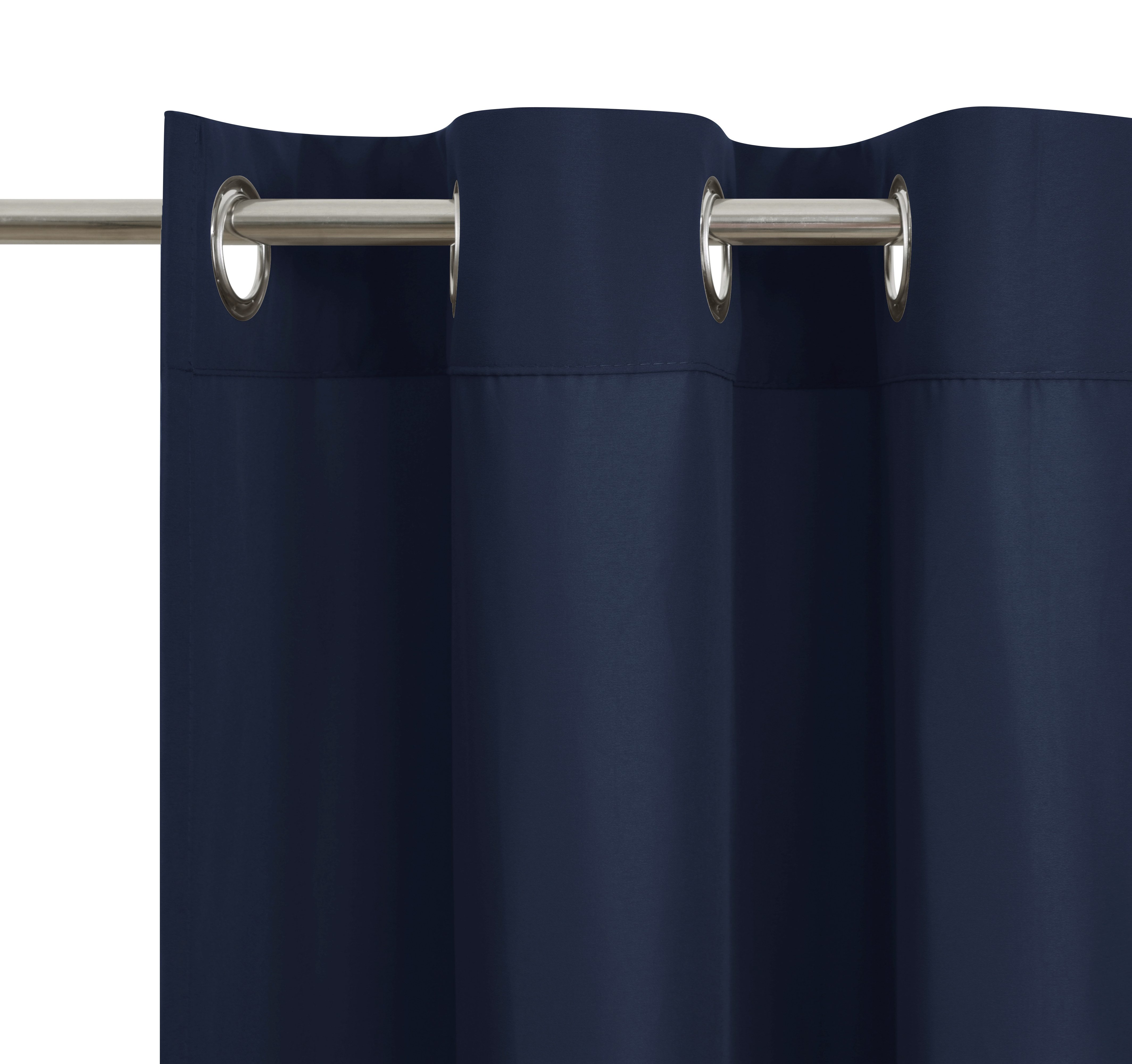 OTTO home Vorhang Raja mit Ösen, 2er Pack, blickdicht, Topseller! (2 St), Ösen, blickdicht, Polyester, einfarbig, Einfache Montage, Pflegeleicht, Ösen, 2 er Pac – Bild 4 von 5