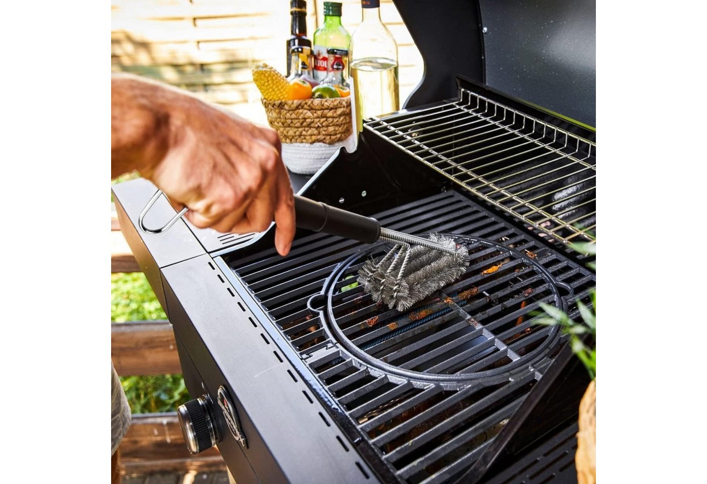 Thumbnail - LuxusKollektion Grillbürste Premium Grillbürste Edelstahl Langer Griff reinigungsbürste