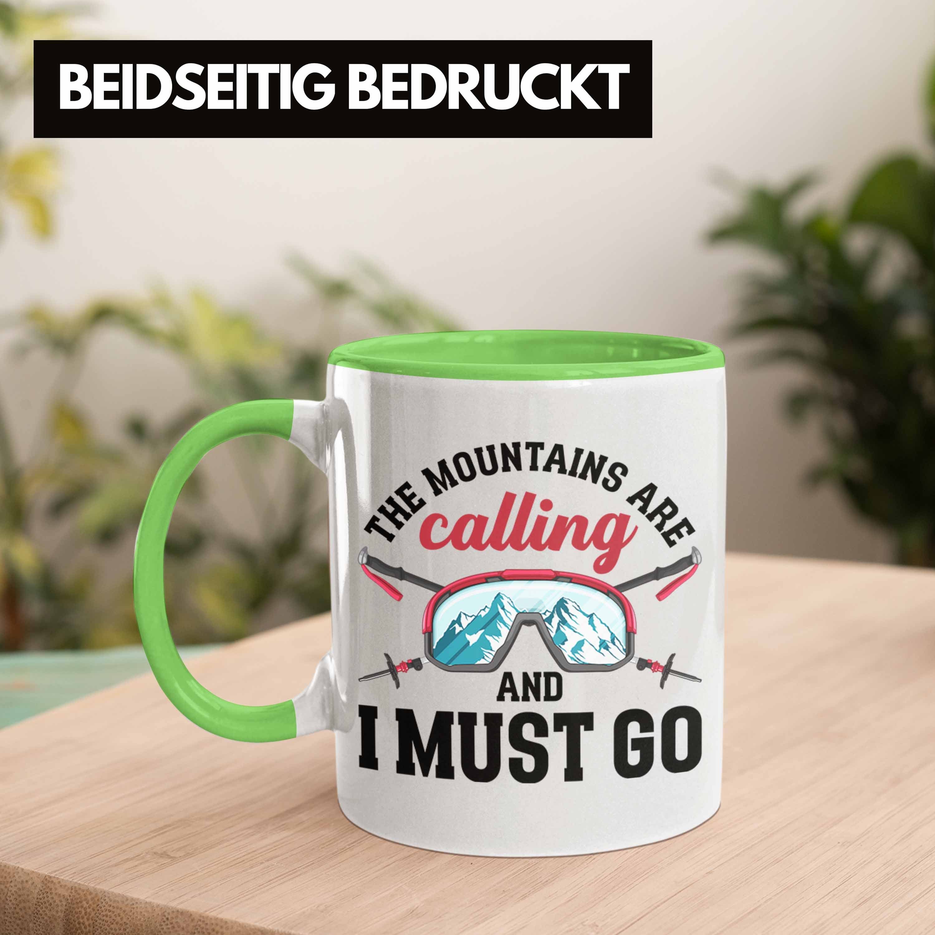 Are Lustiger Geschenk Kaffeebecher Trendation Wander - The Tasse Mountains Kaffeetasse Sprüche Tasse Calling Grün Trendation Outdoor