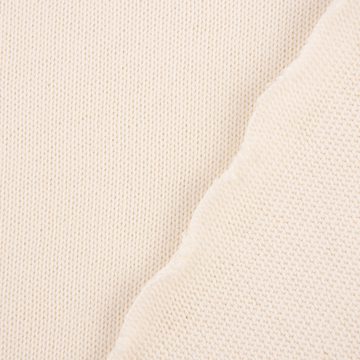 SCHÖNER LEBEN. Stoff Strickstoff Baumwollstrick Bekleidungsstoff creme 1,60m Breite