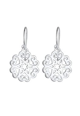 Elli Paar Ohrhänger Ornament Herz Sterne Floral 925 Sterling Silber