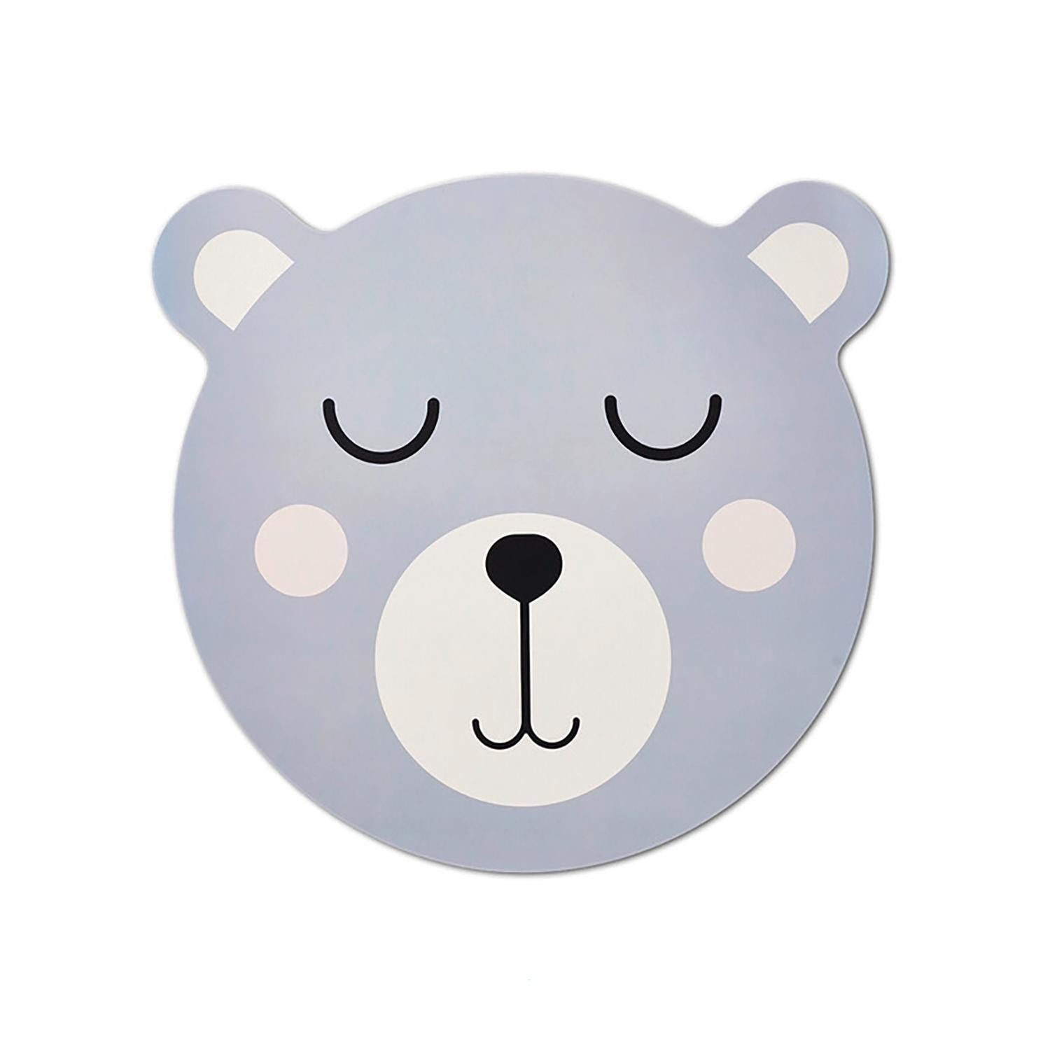 Zeller Present Tischdecke Tisch-Set SHIRLY, Blau, B 36 cm, L 38 cm, (1-tlg), Kunststoff, Bärmotiv