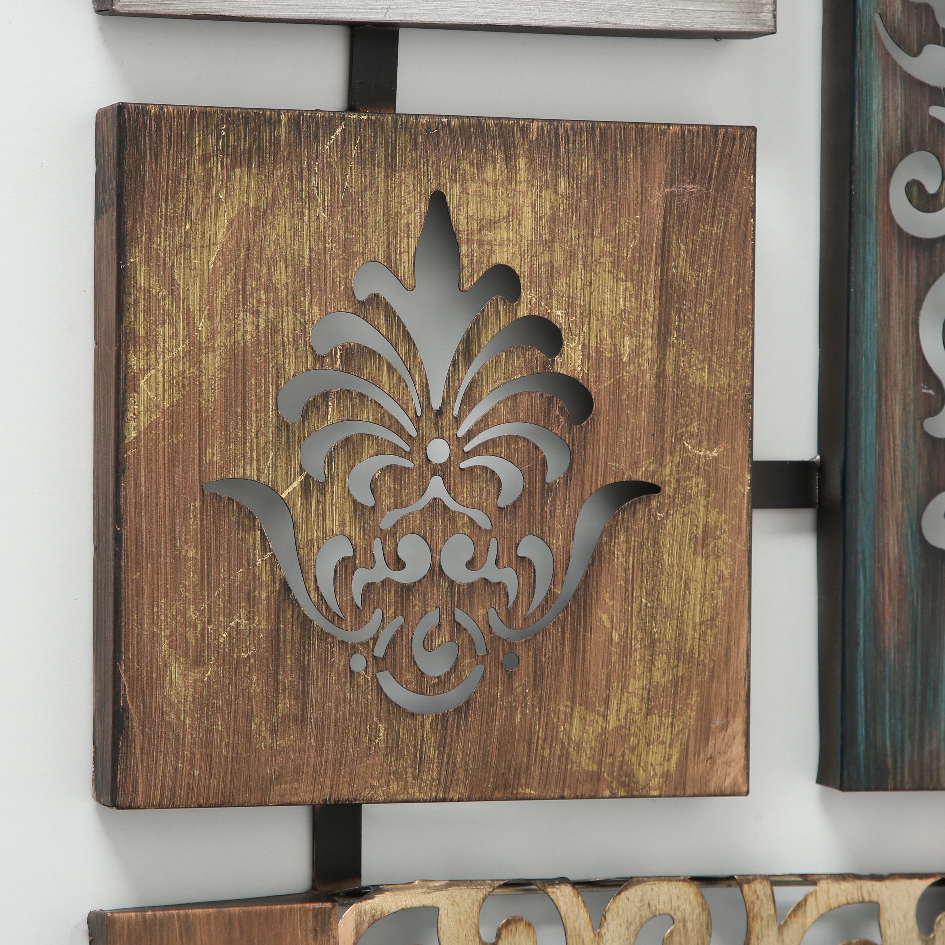 BOLTZE Wandbild Boltze Wandobjekt Wandbild Eisen lackiert 68cm, Bild Metal